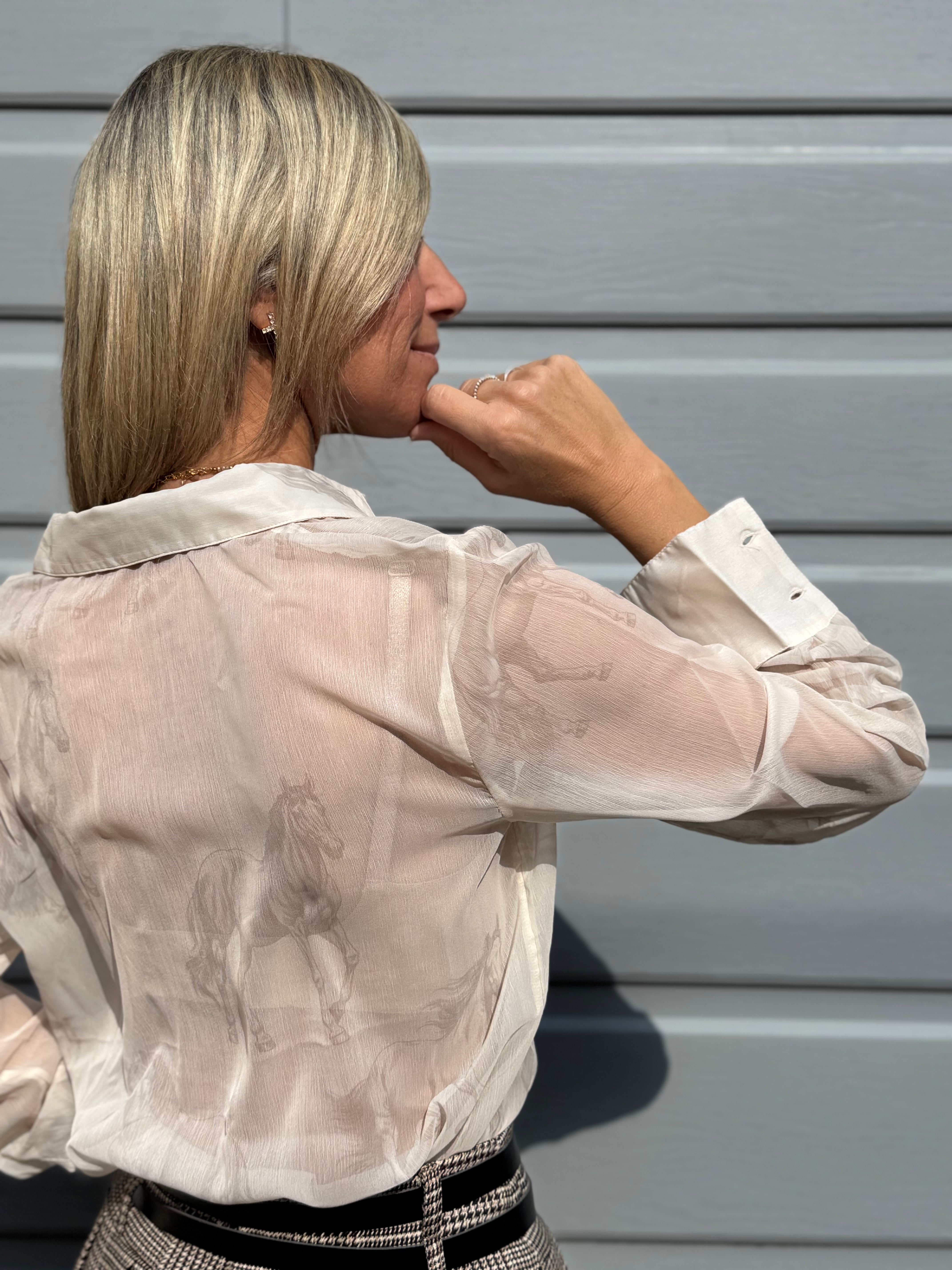 Camicia fantasia cavalli jdy