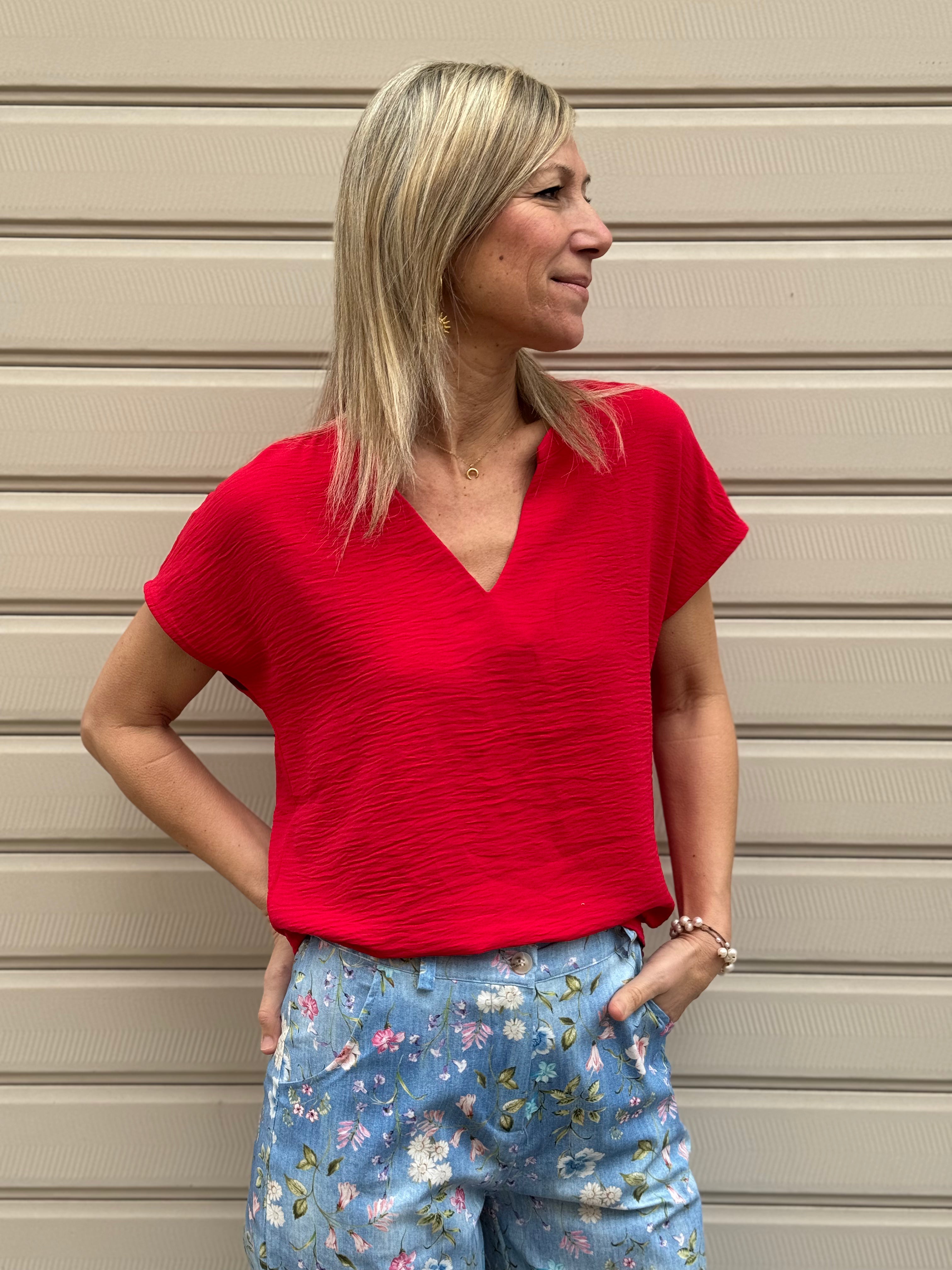 Blusa scollo V jdy