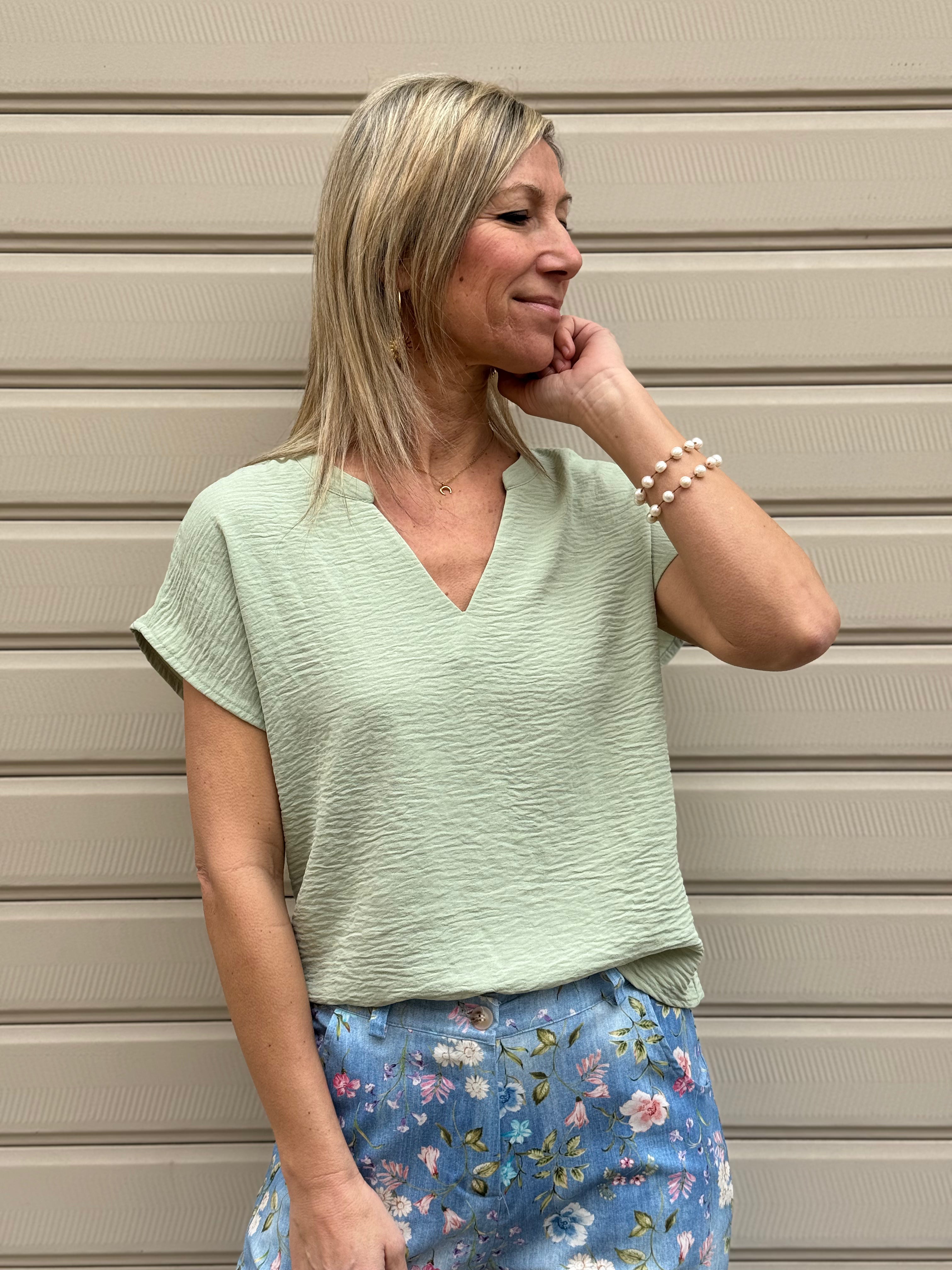 Blusa scollo V jdy