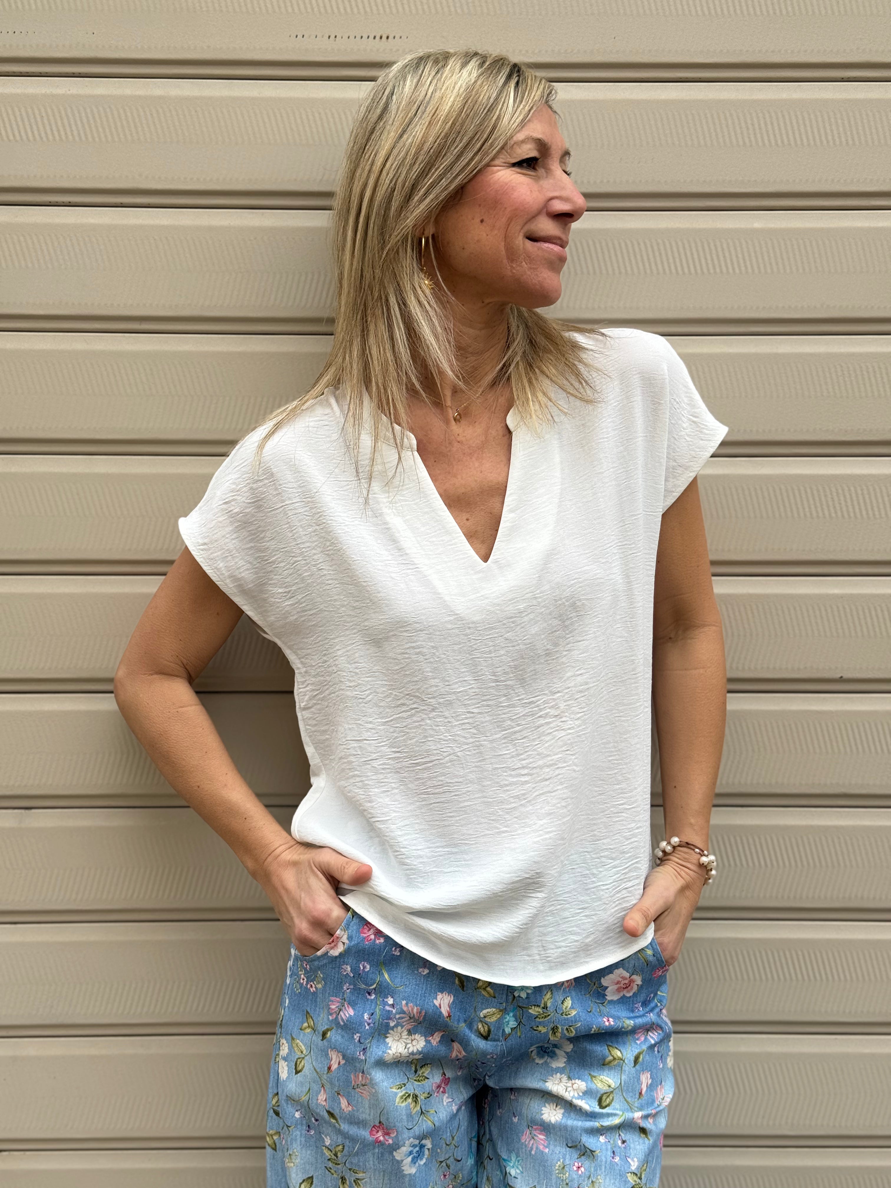 Blusa scollo V jdy