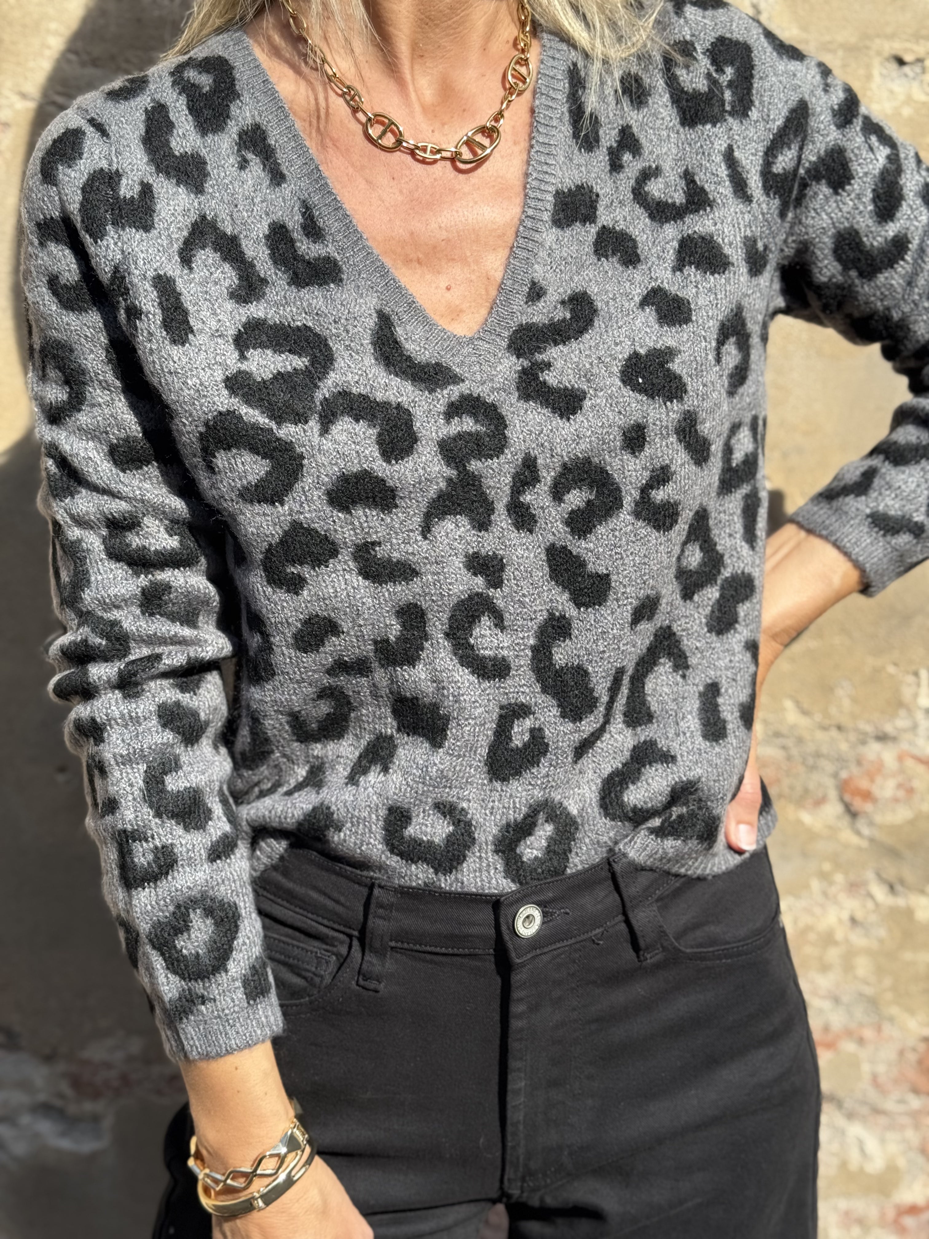 Maglione Maculato Scollo V