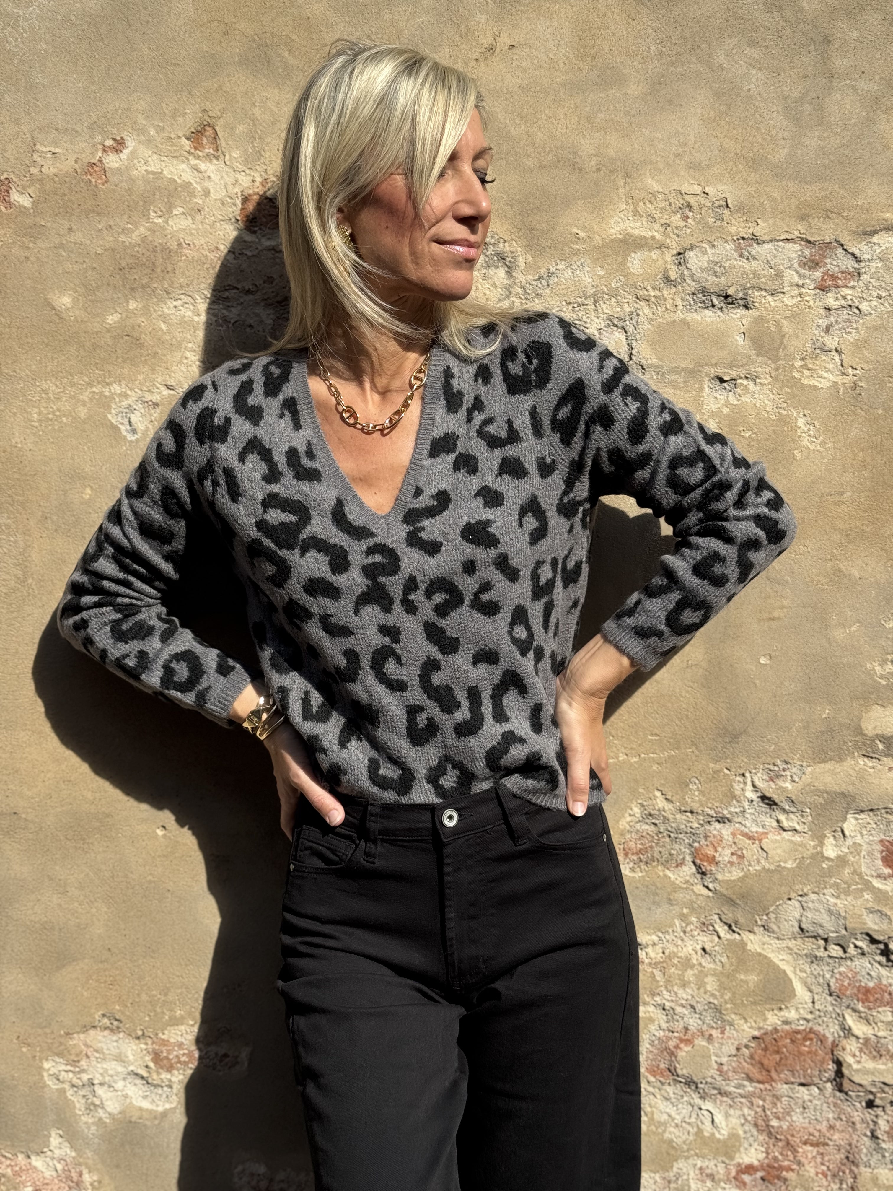 Maglione Maculato Scollo V
