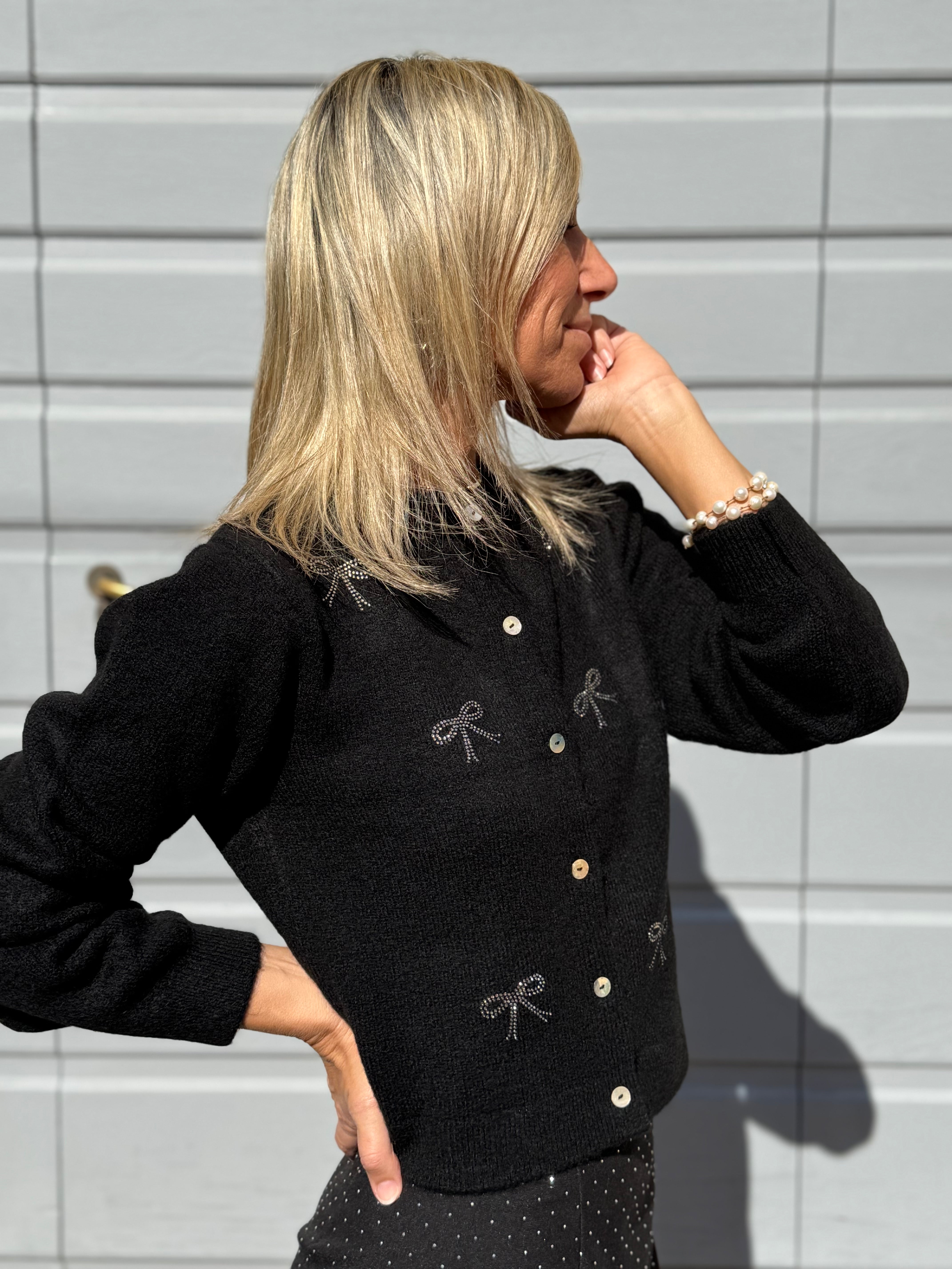 Cardigan fiocchi strass