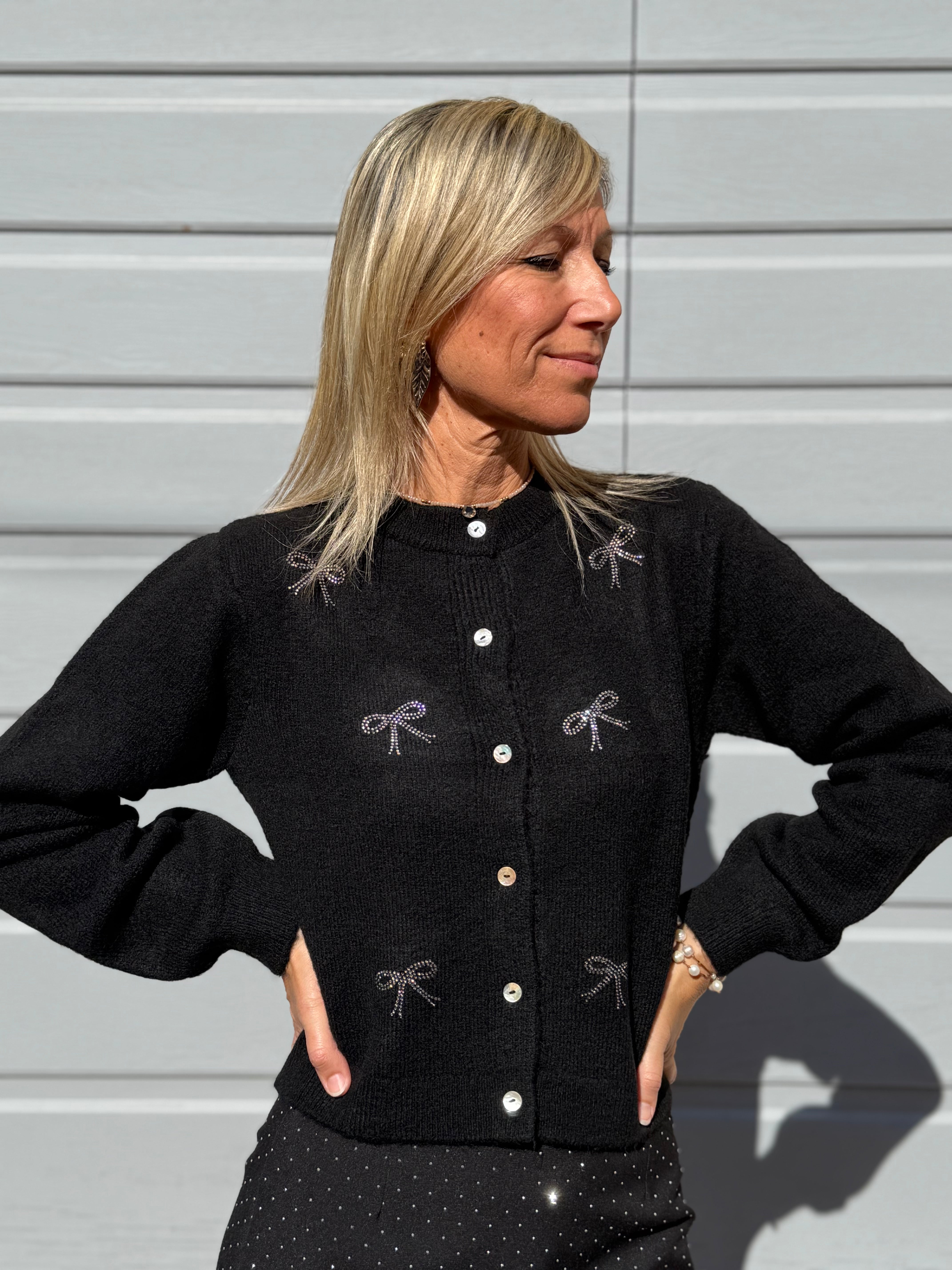 Cardigan fiocchi strass