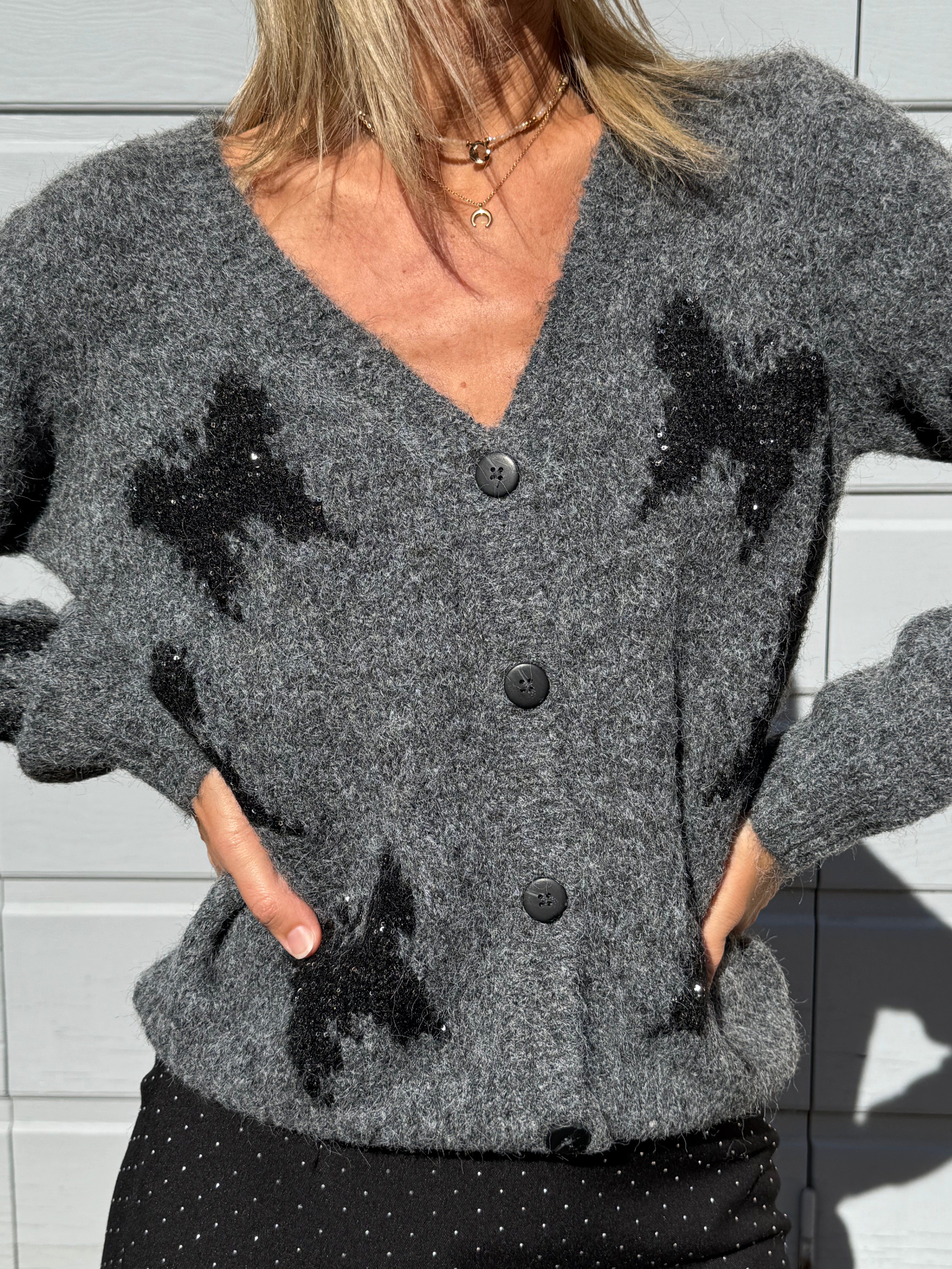 Cardigan farfalle