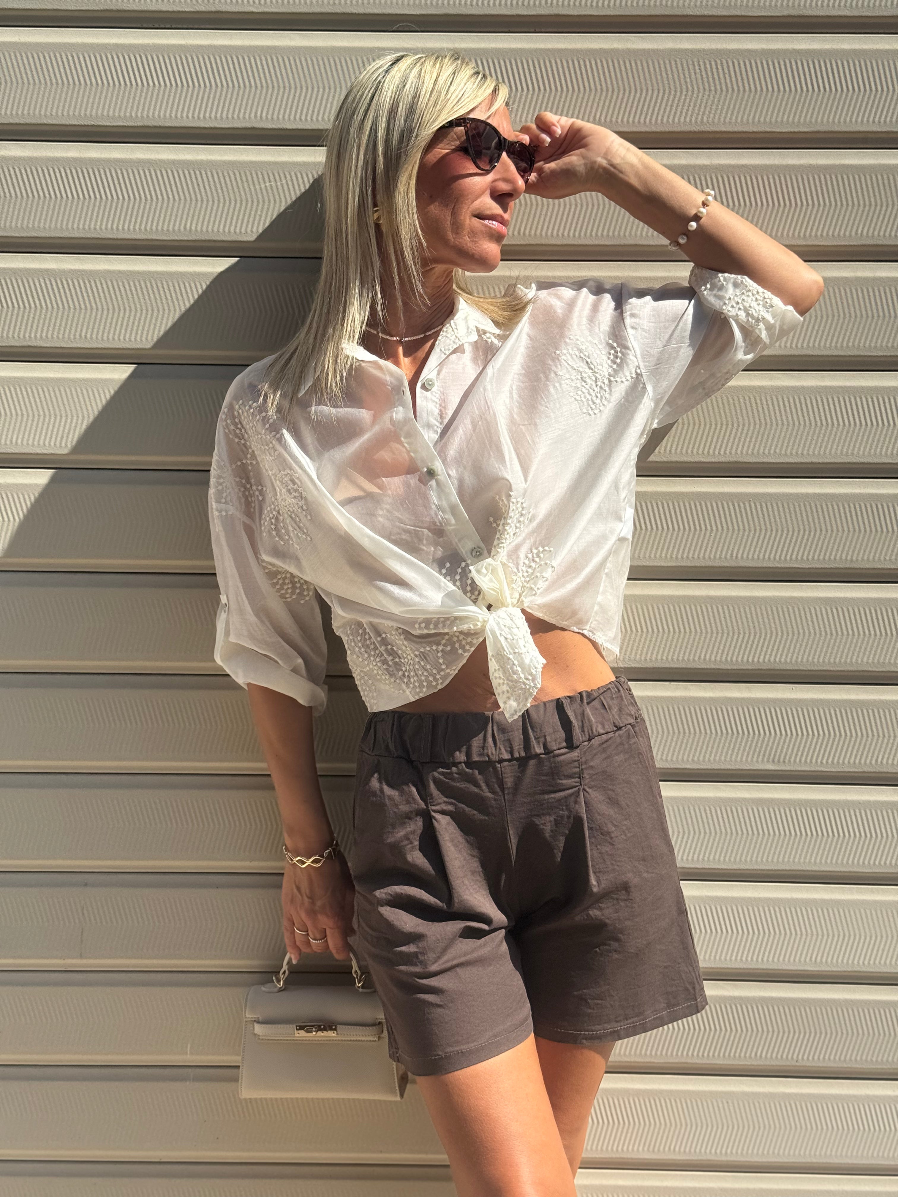 Camicia Lyocell Ricami