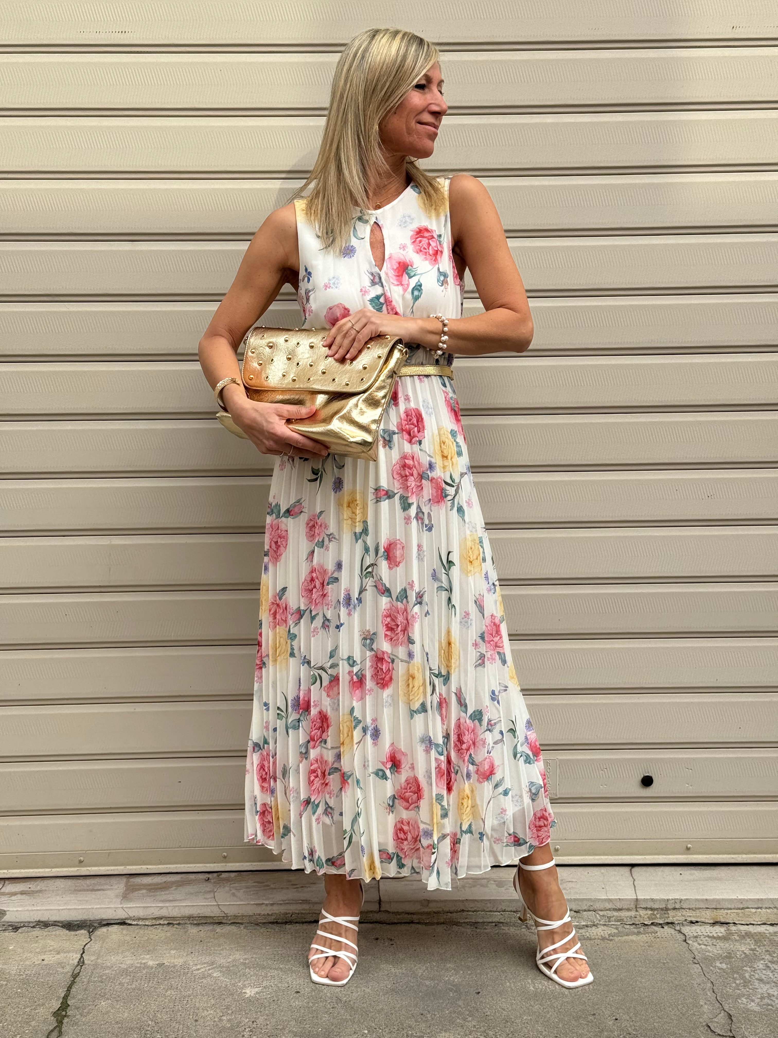 Abito plissettato artigli