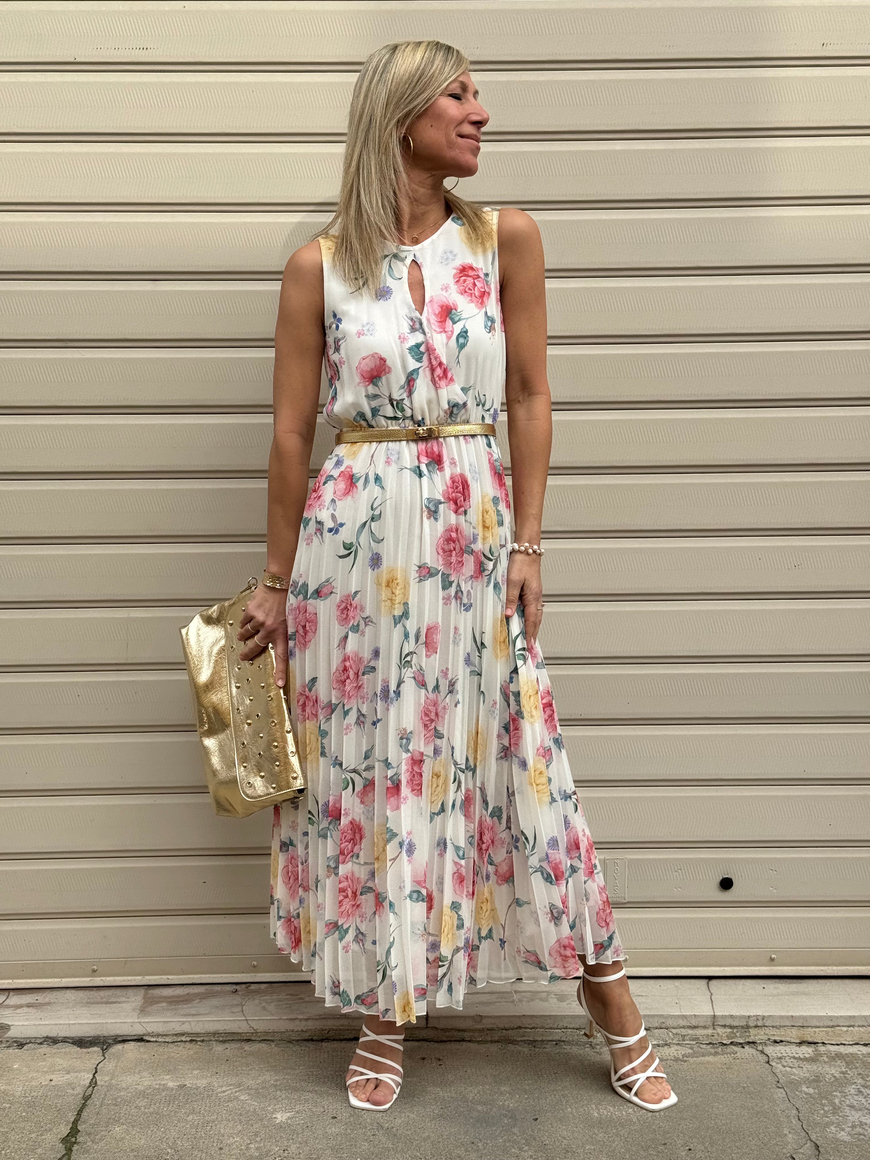 Abito plissettato artigli