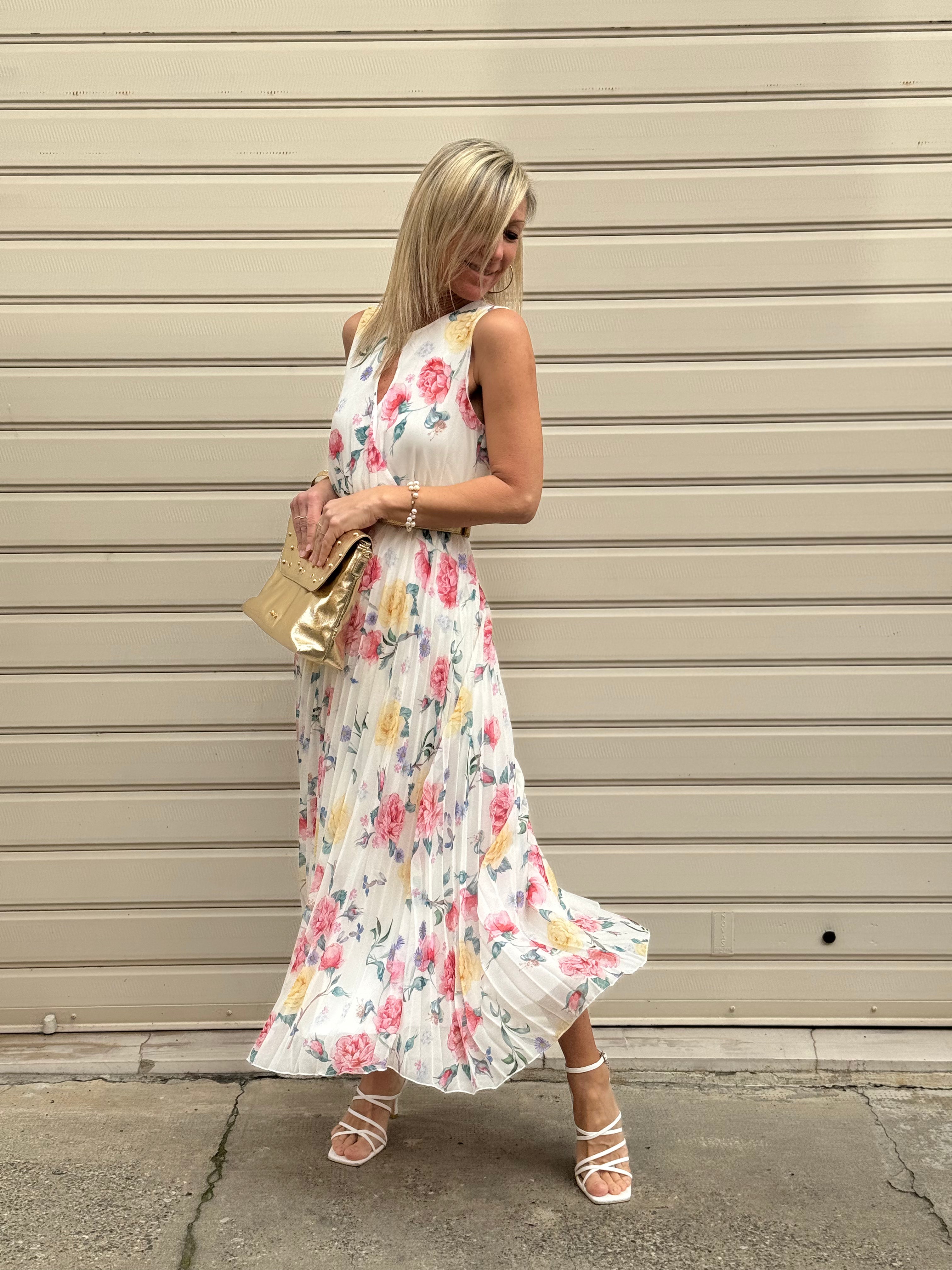 Abito plissettato artigli