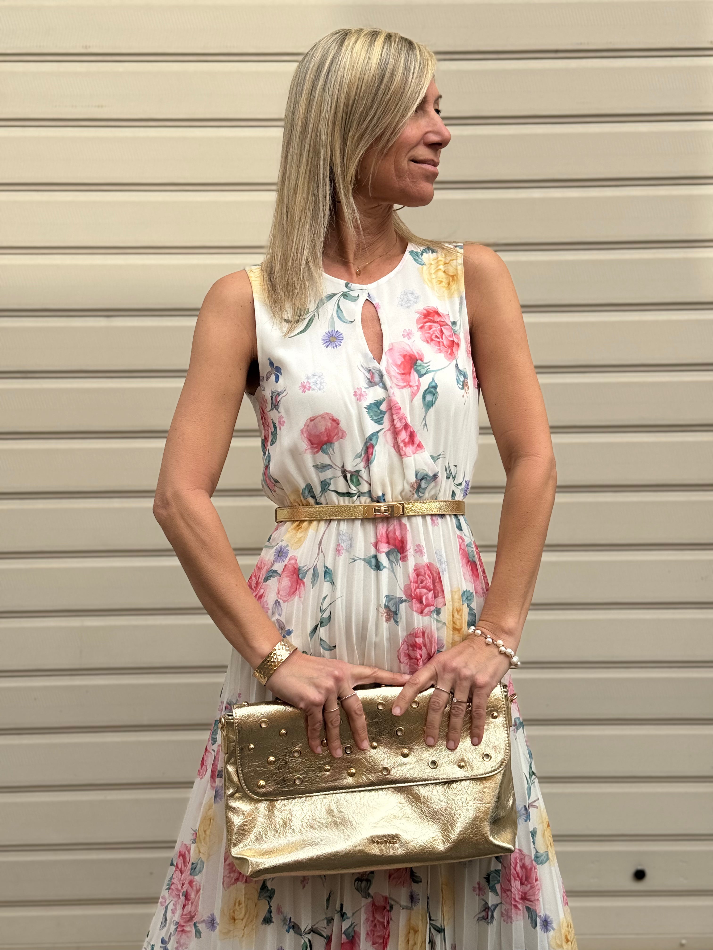 Abito plissettato artigli