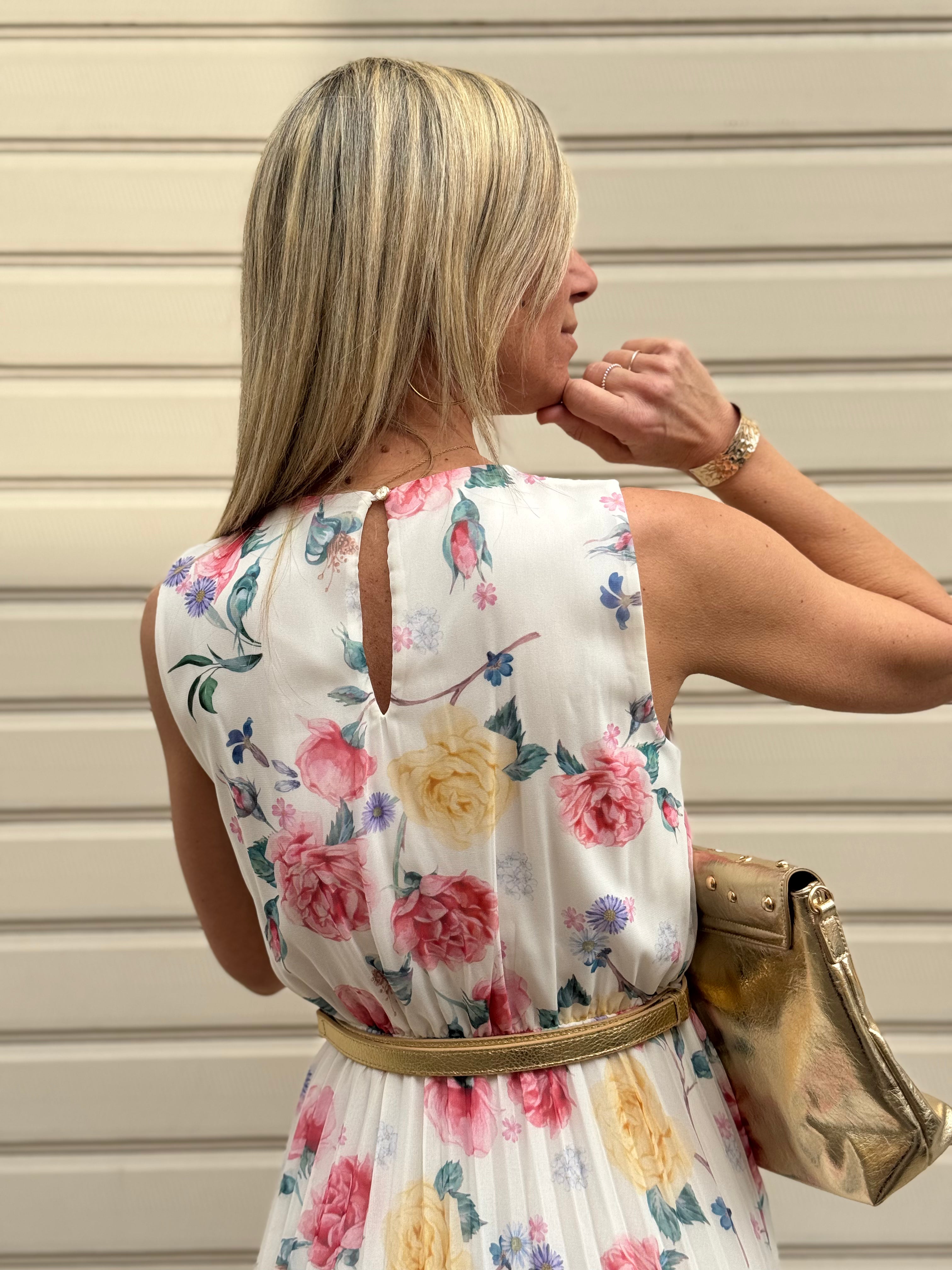 Abito plissettato artigli