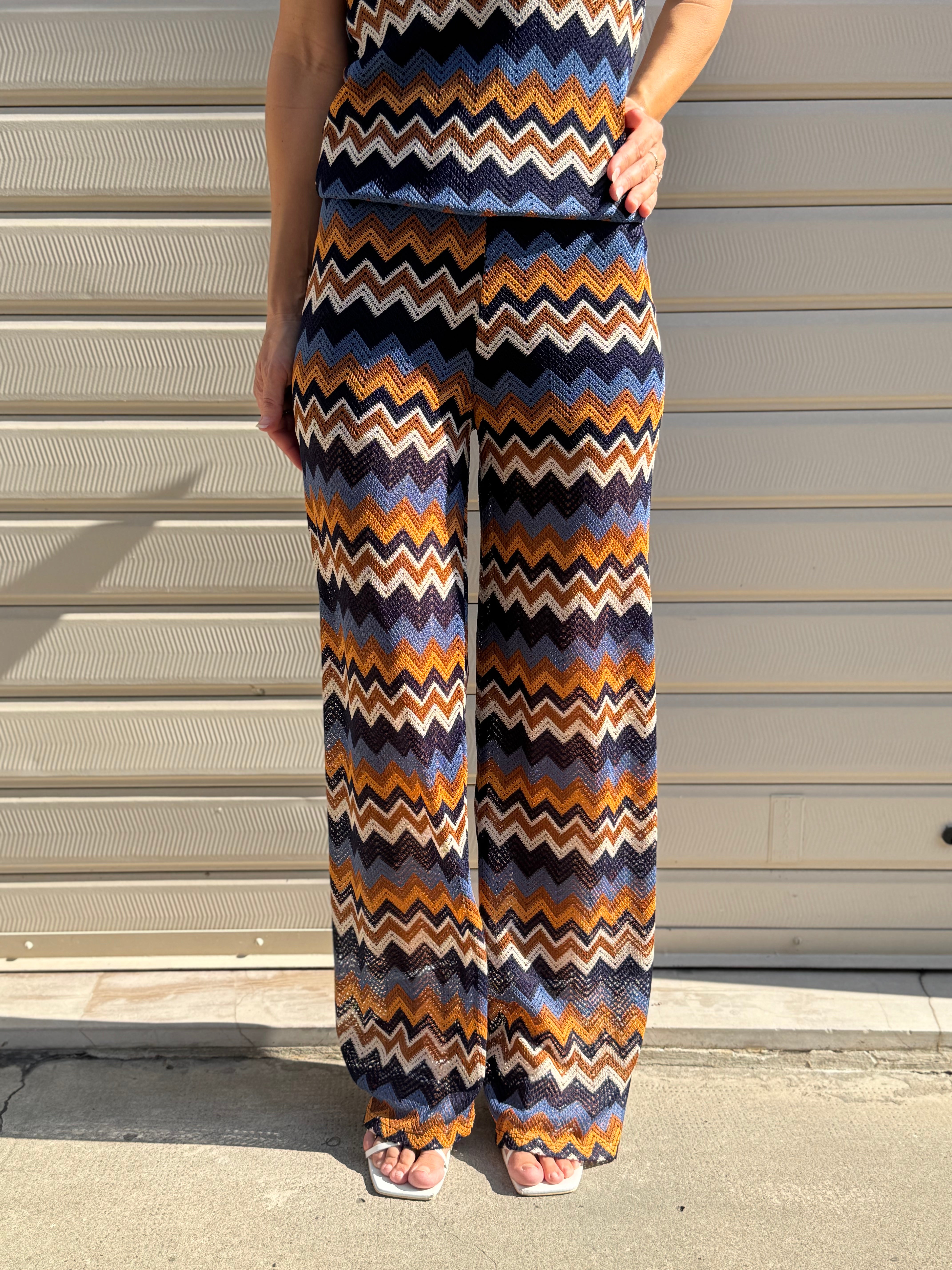 Pantalone fantasia multicolor artigli