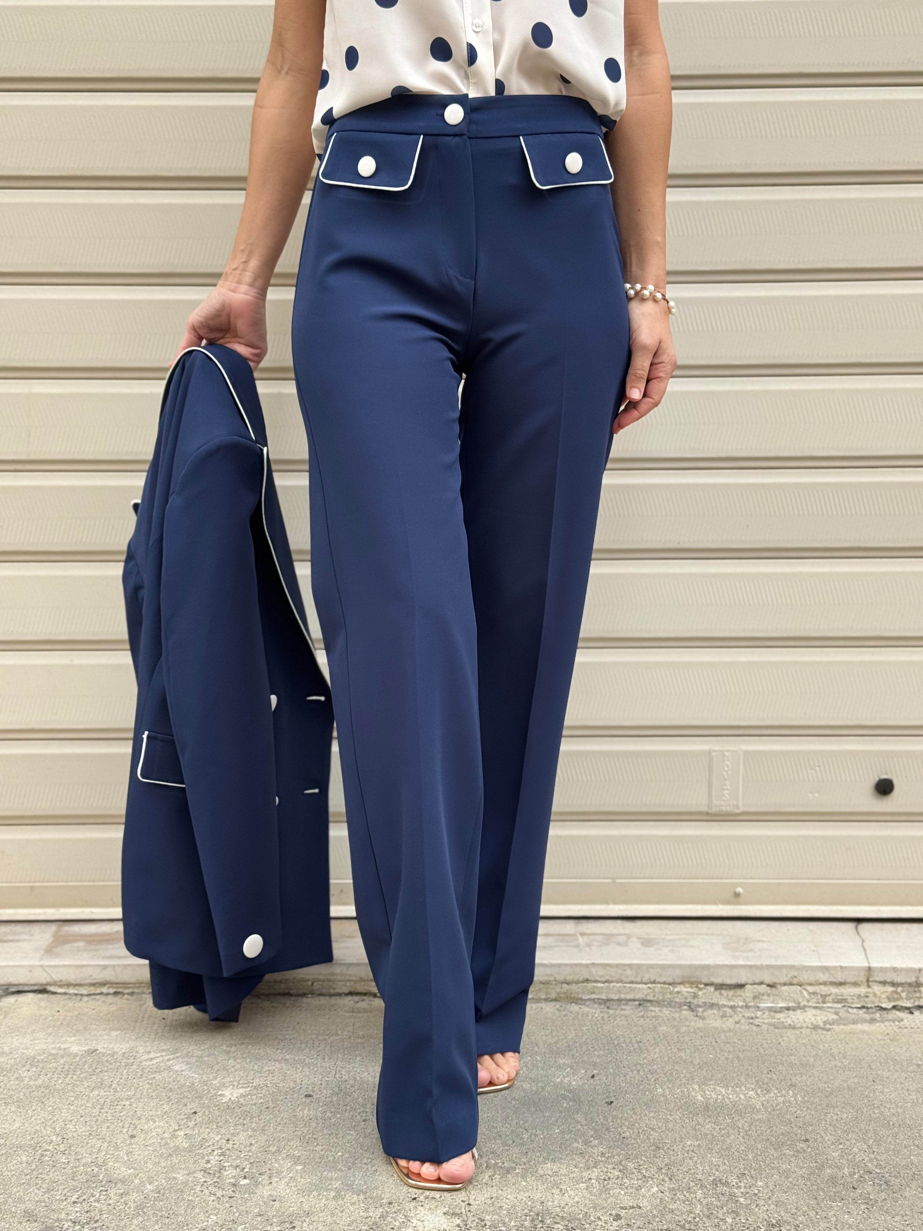 Pantalone palazzo taschine profili mimì