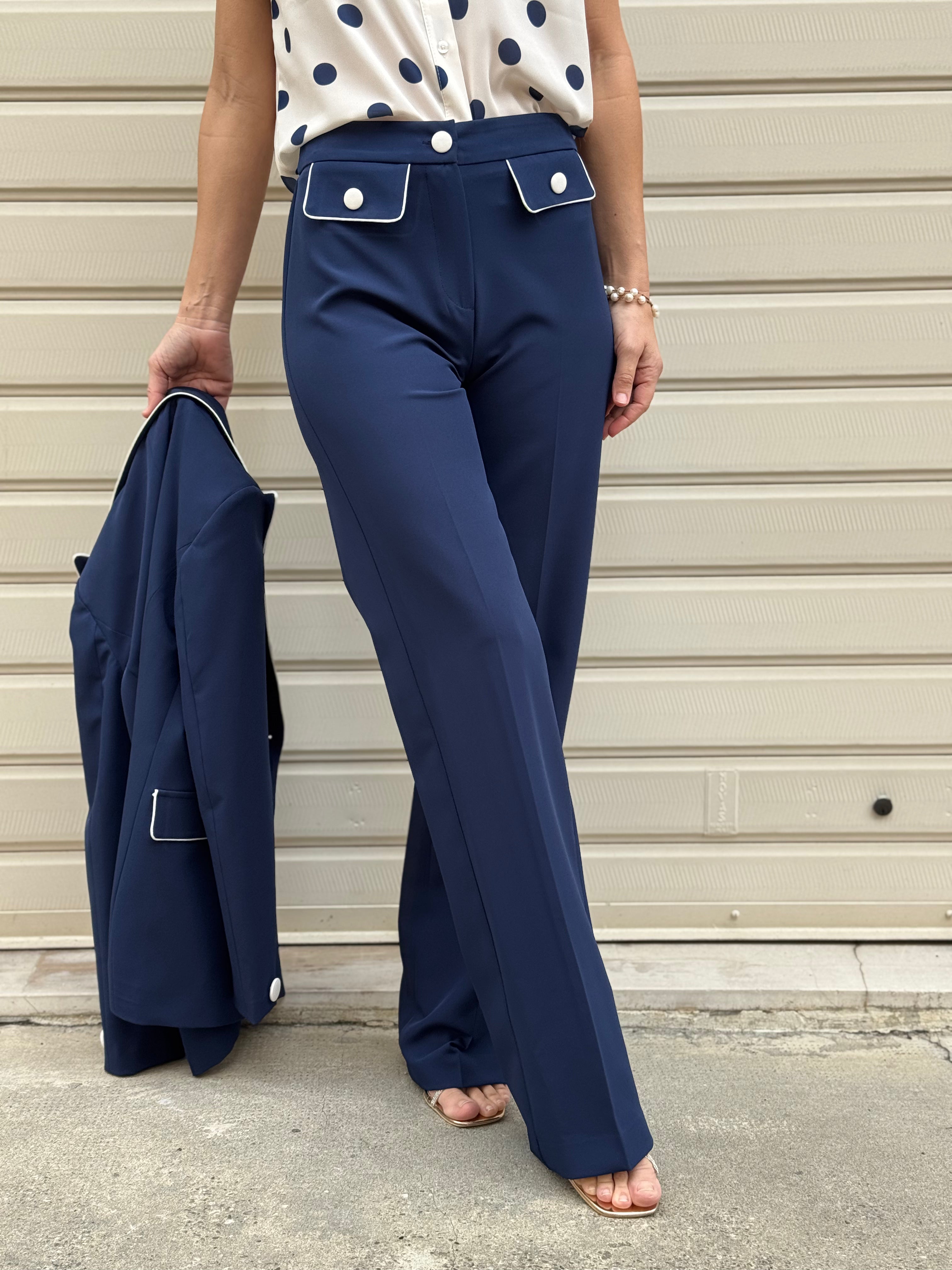 Pantalone palazzo taschine profili mimì