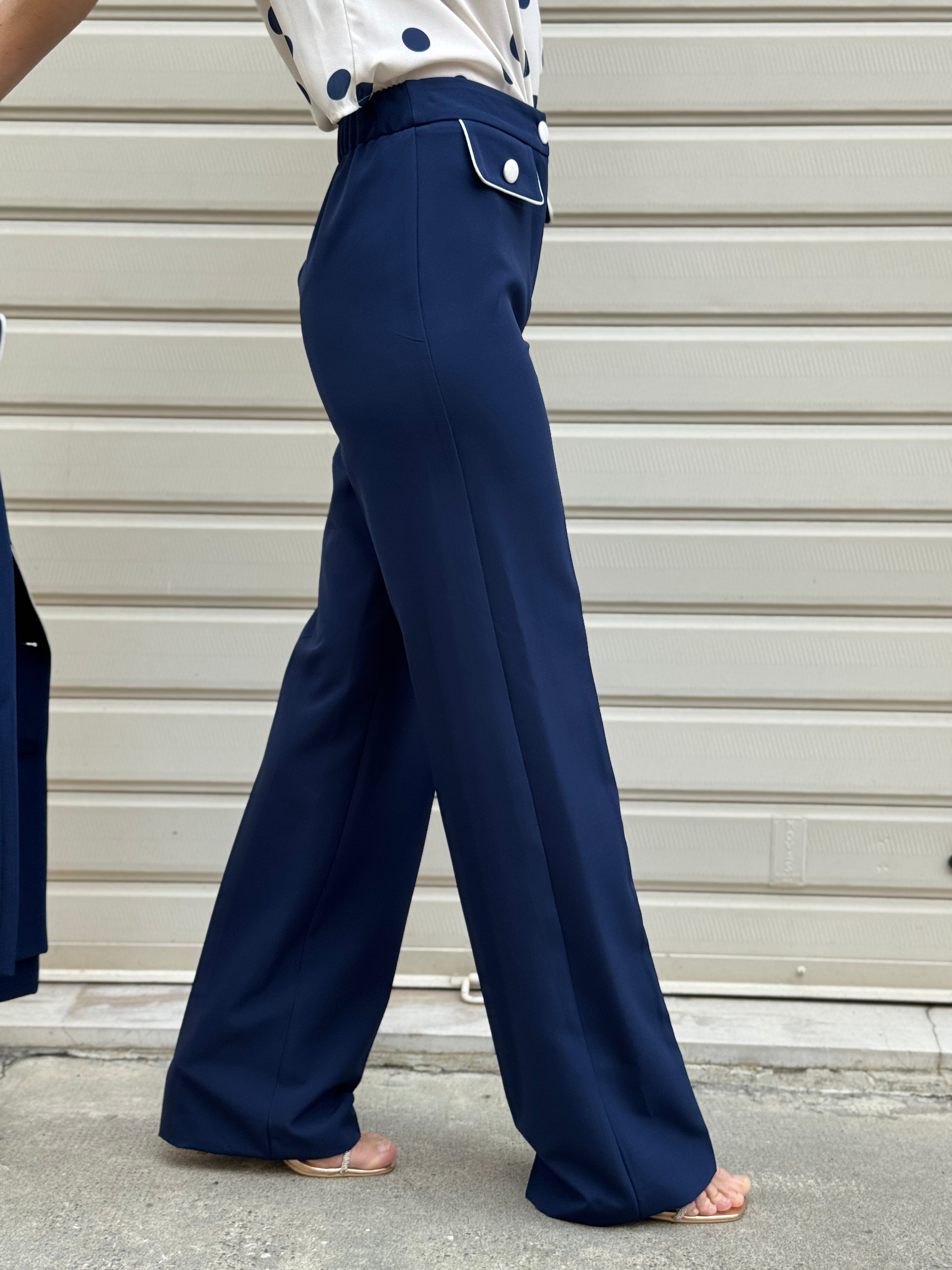 Pantalone palazzo taschine profili mimì