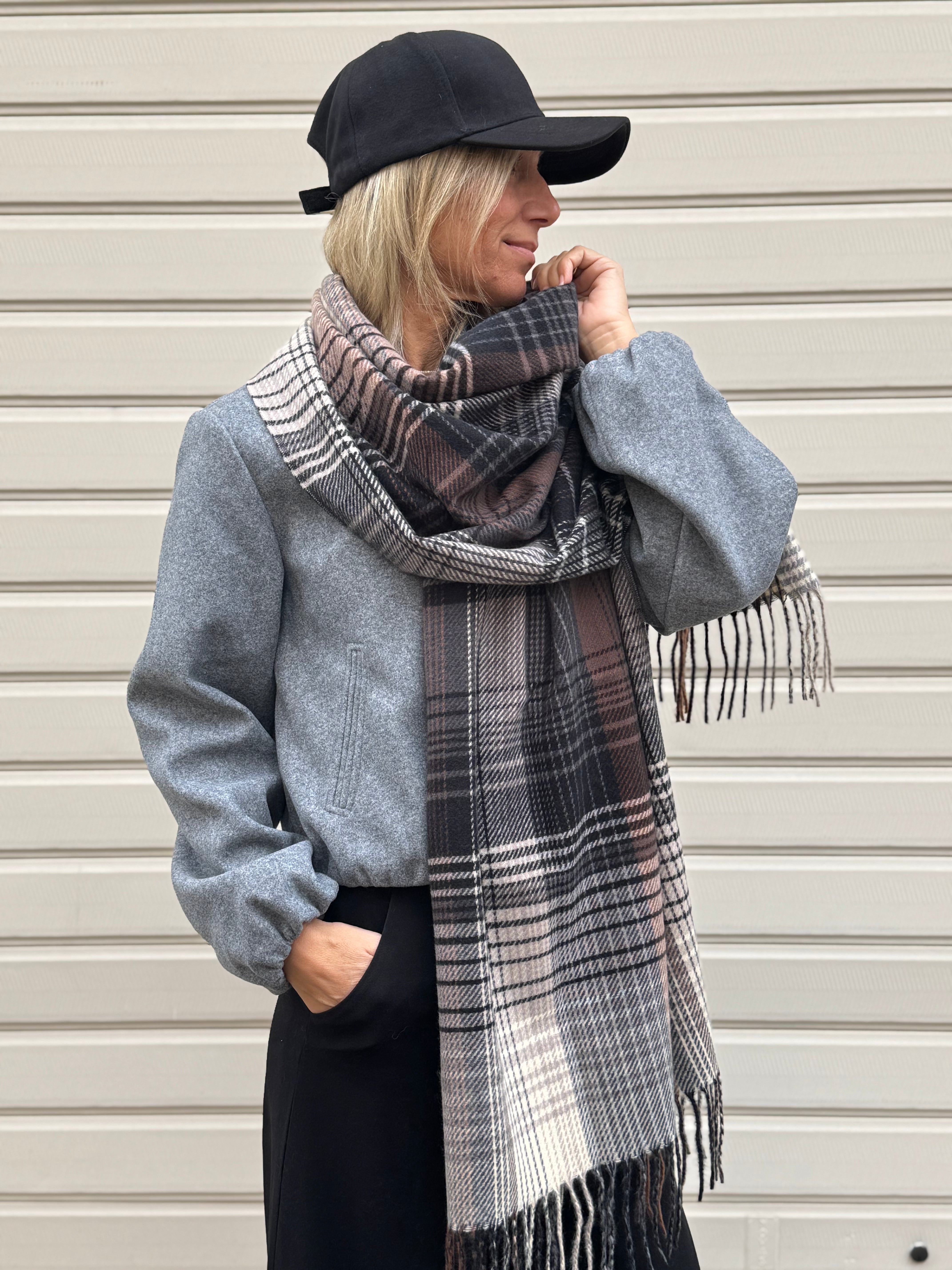 Sciarpa check multicolor adora