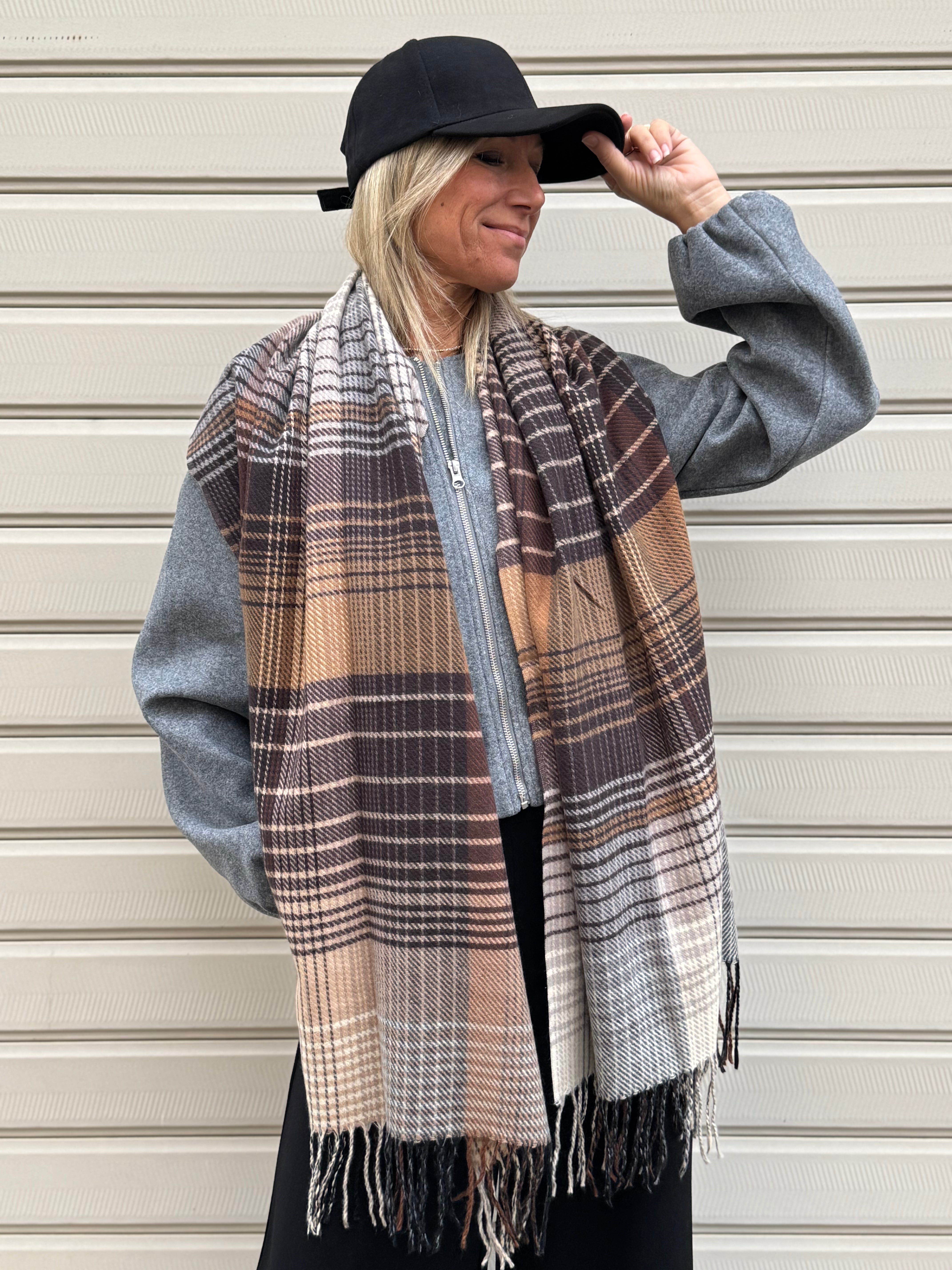 Sciarpa check multicolor adora