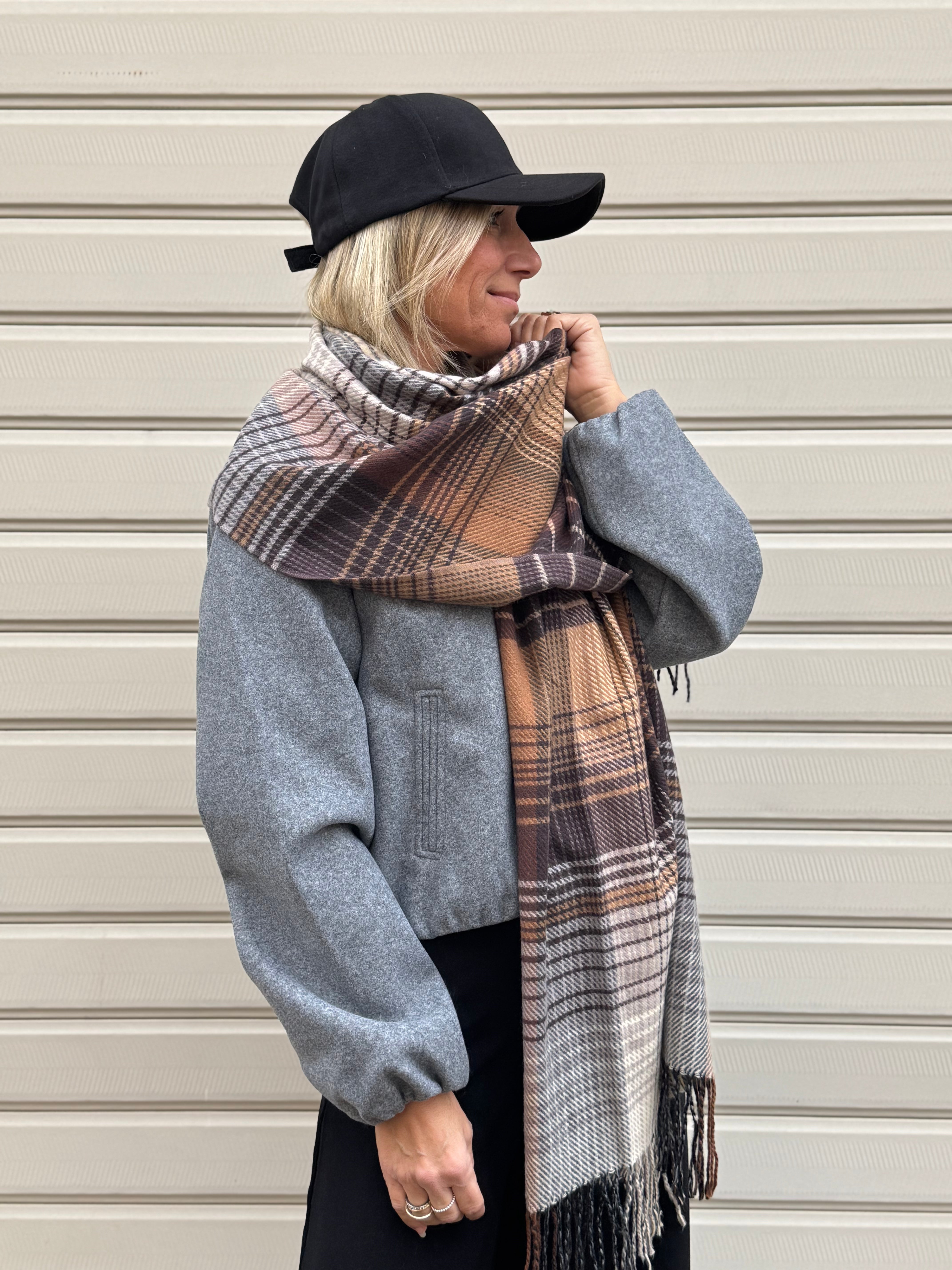 Sciarpa check multicolor adora