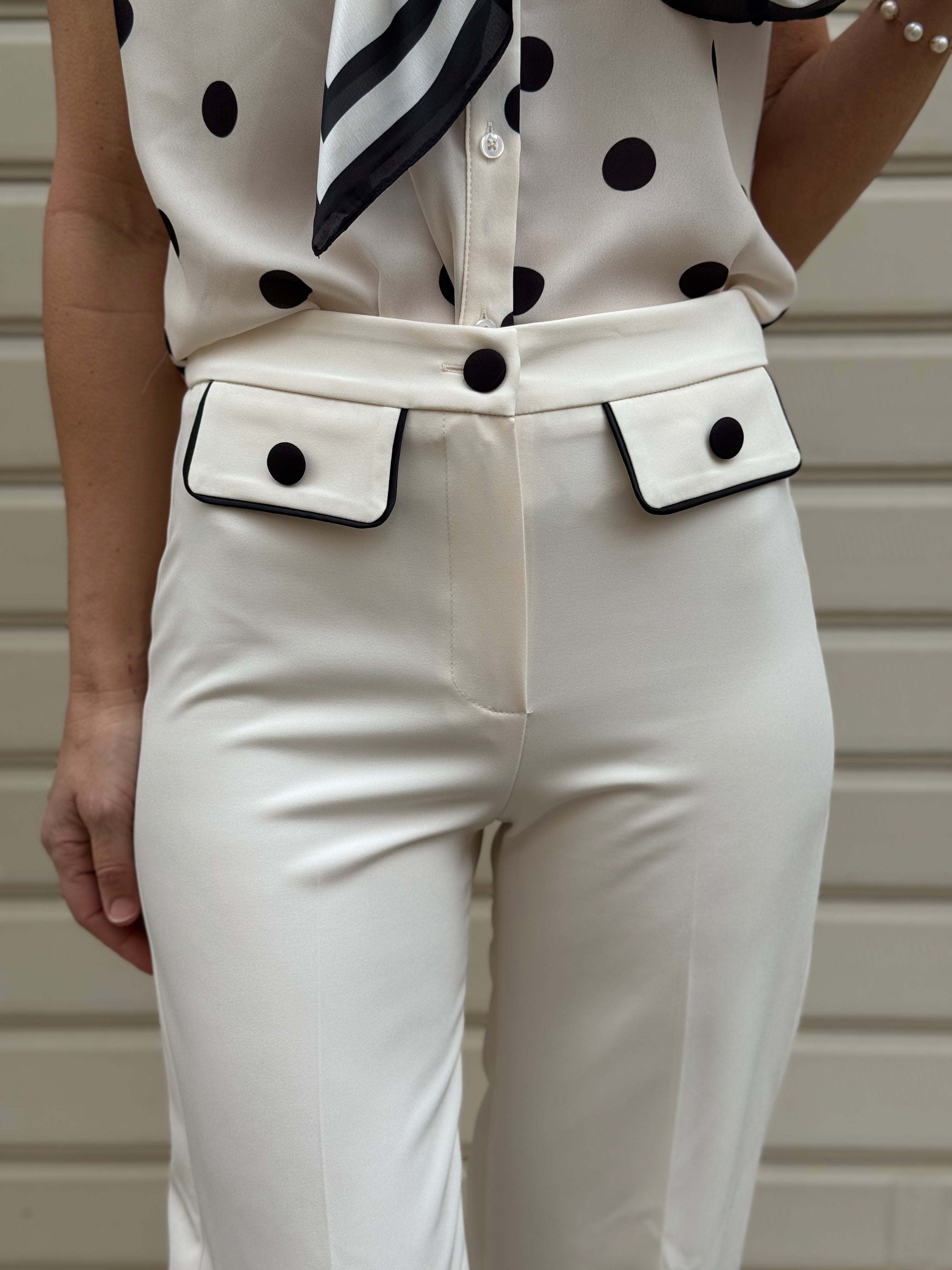 Pantalone palazzo taschine profili mimì