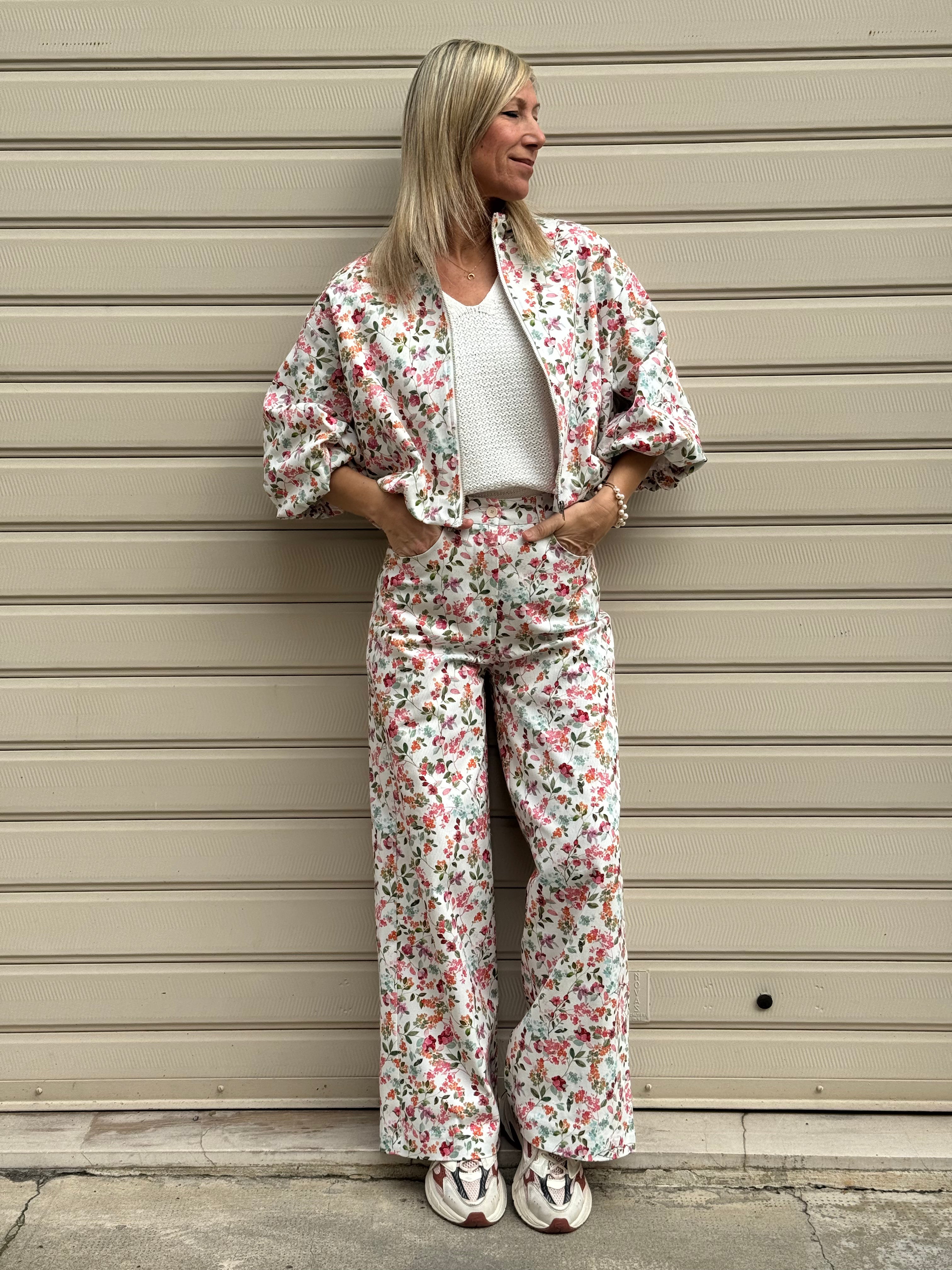 Jeans floreale imperial