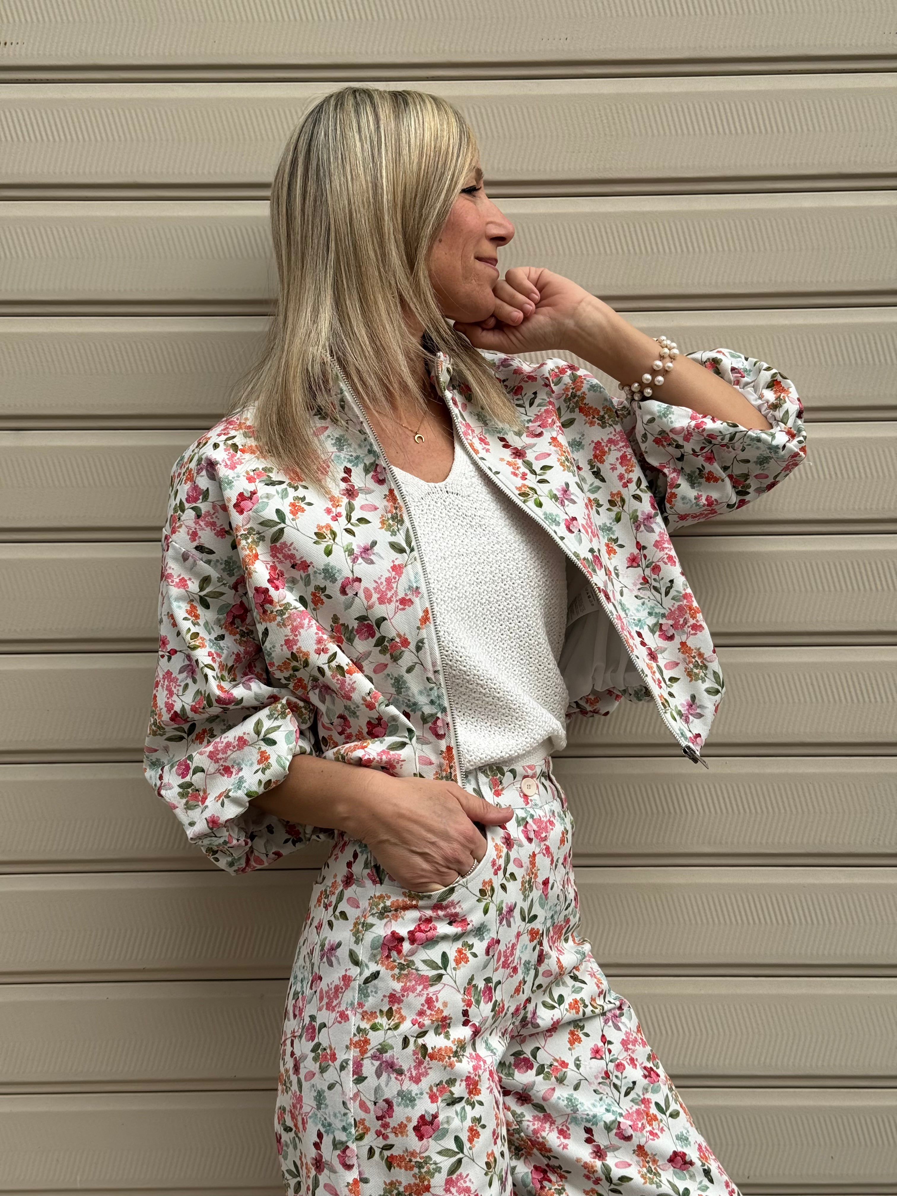 Bomber floreale imperial