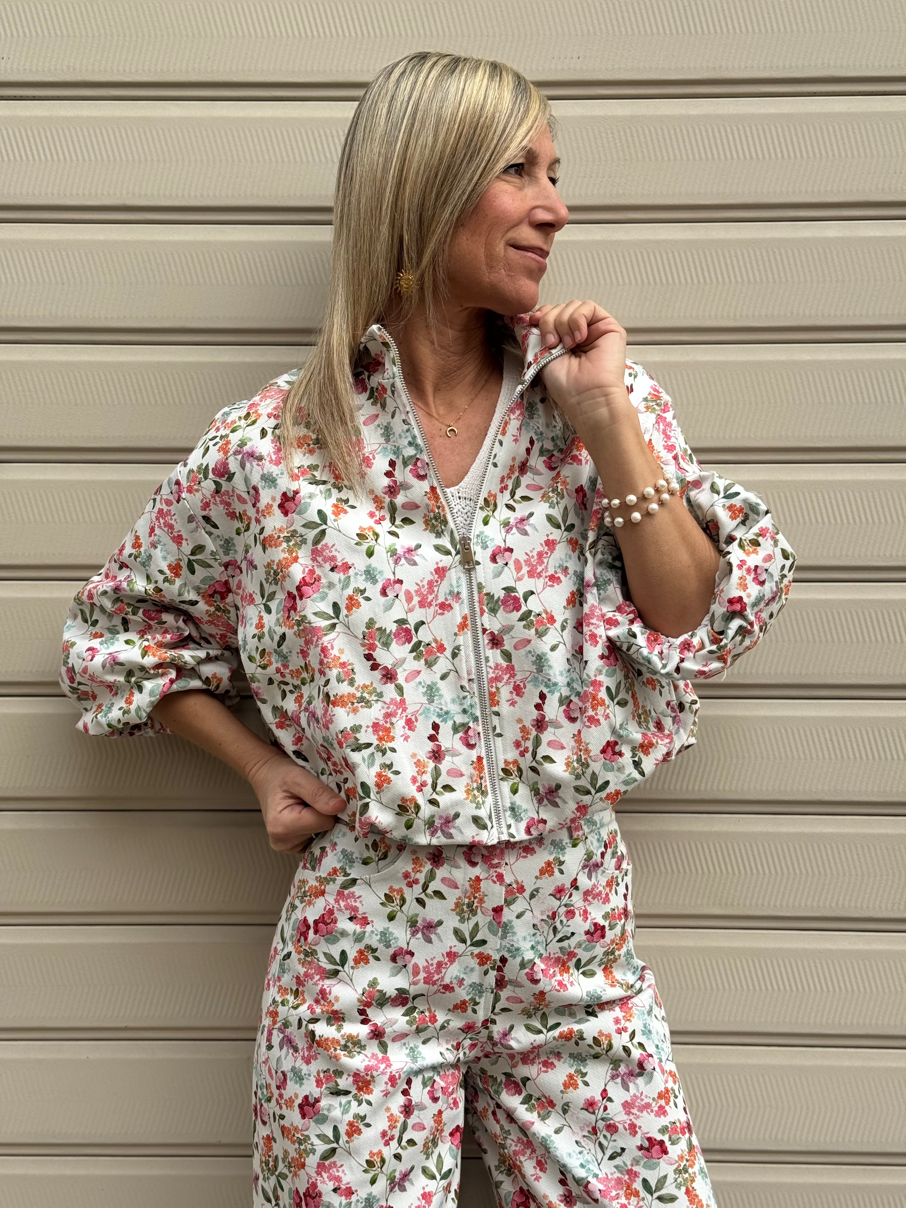 Bomber floreale imperial