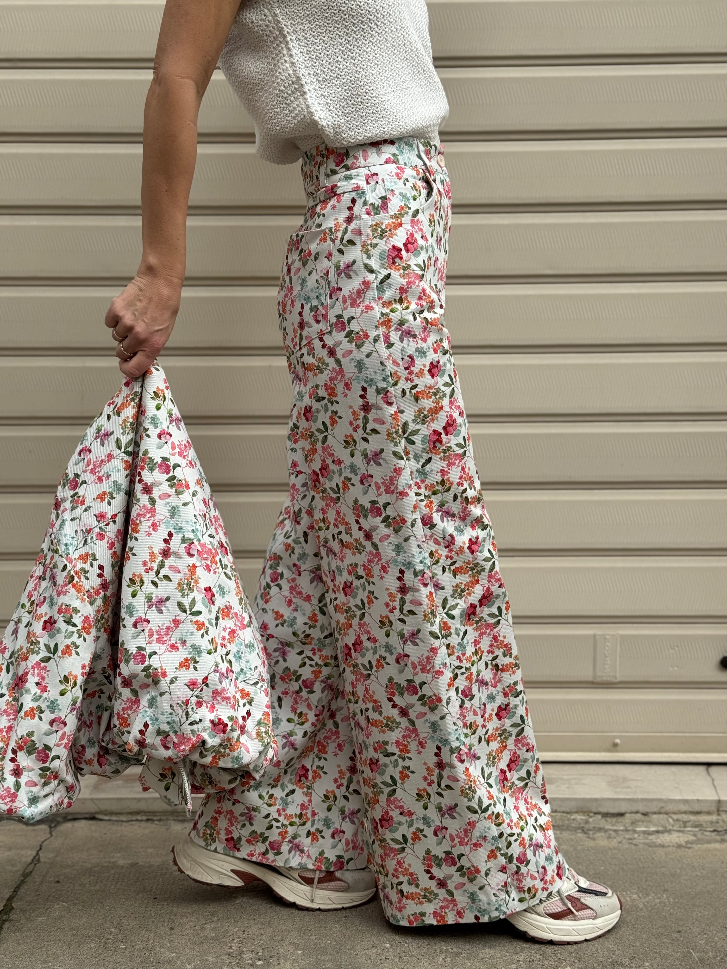 Jeans floreale imperial