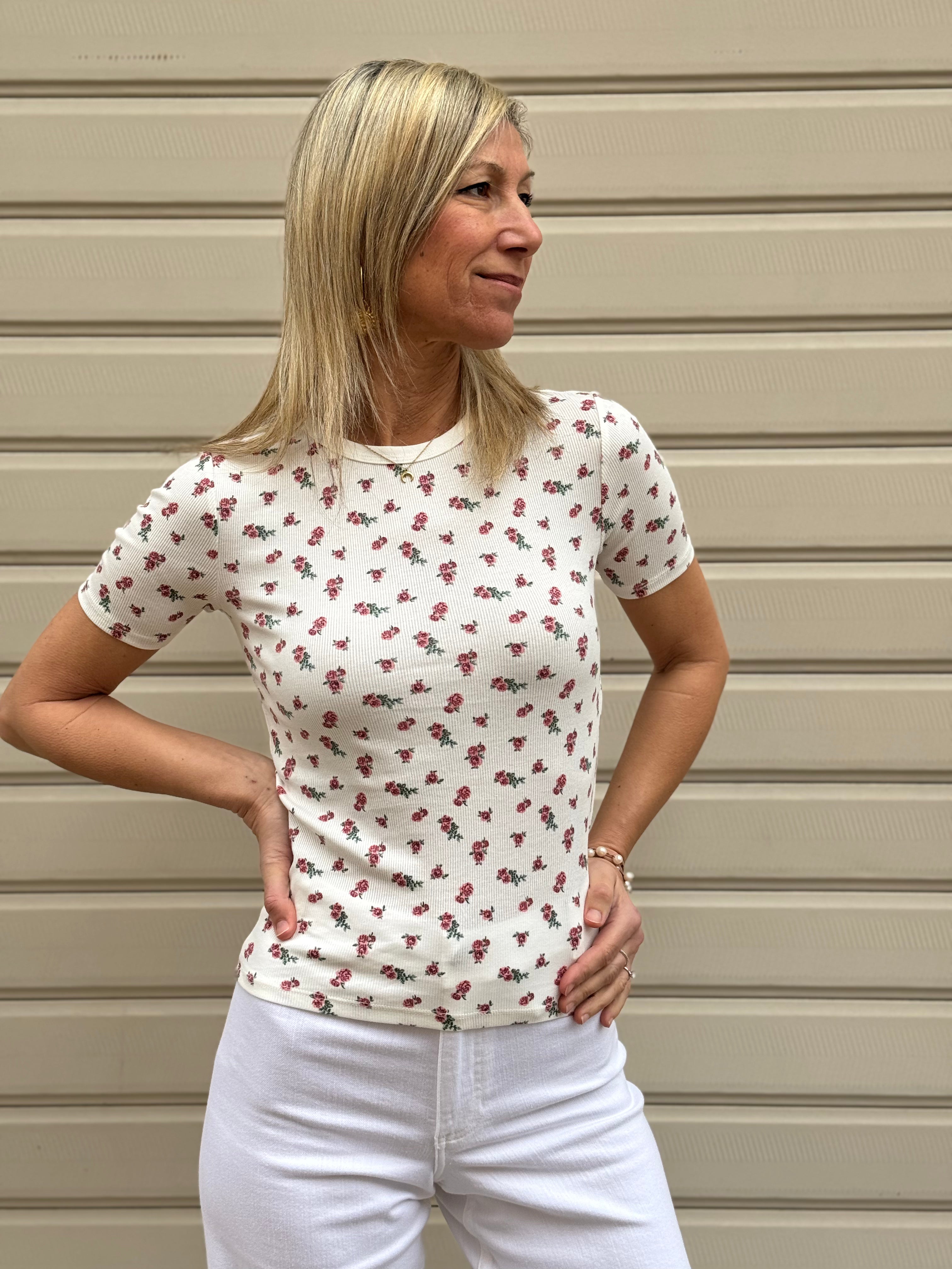 Tshirt fiori di campo jdy