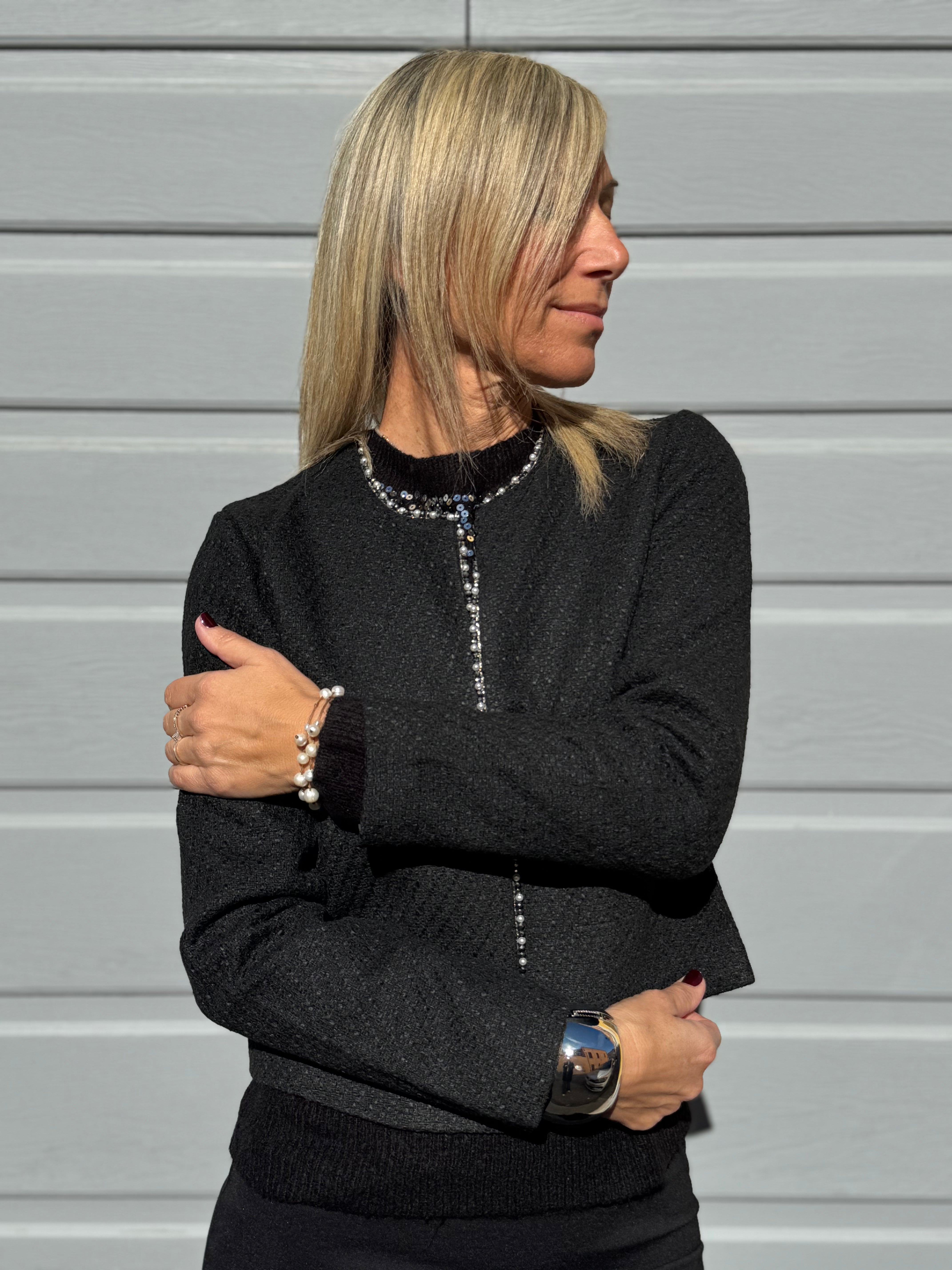 Giacca profilo perle jdy