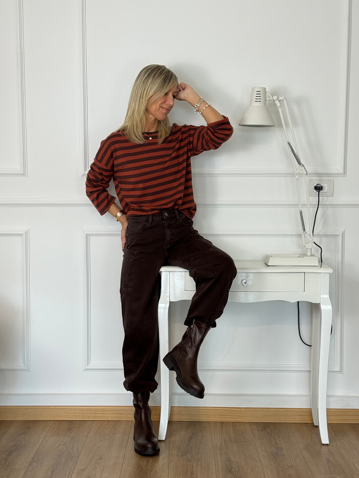 Pantalone baggy tasca adora