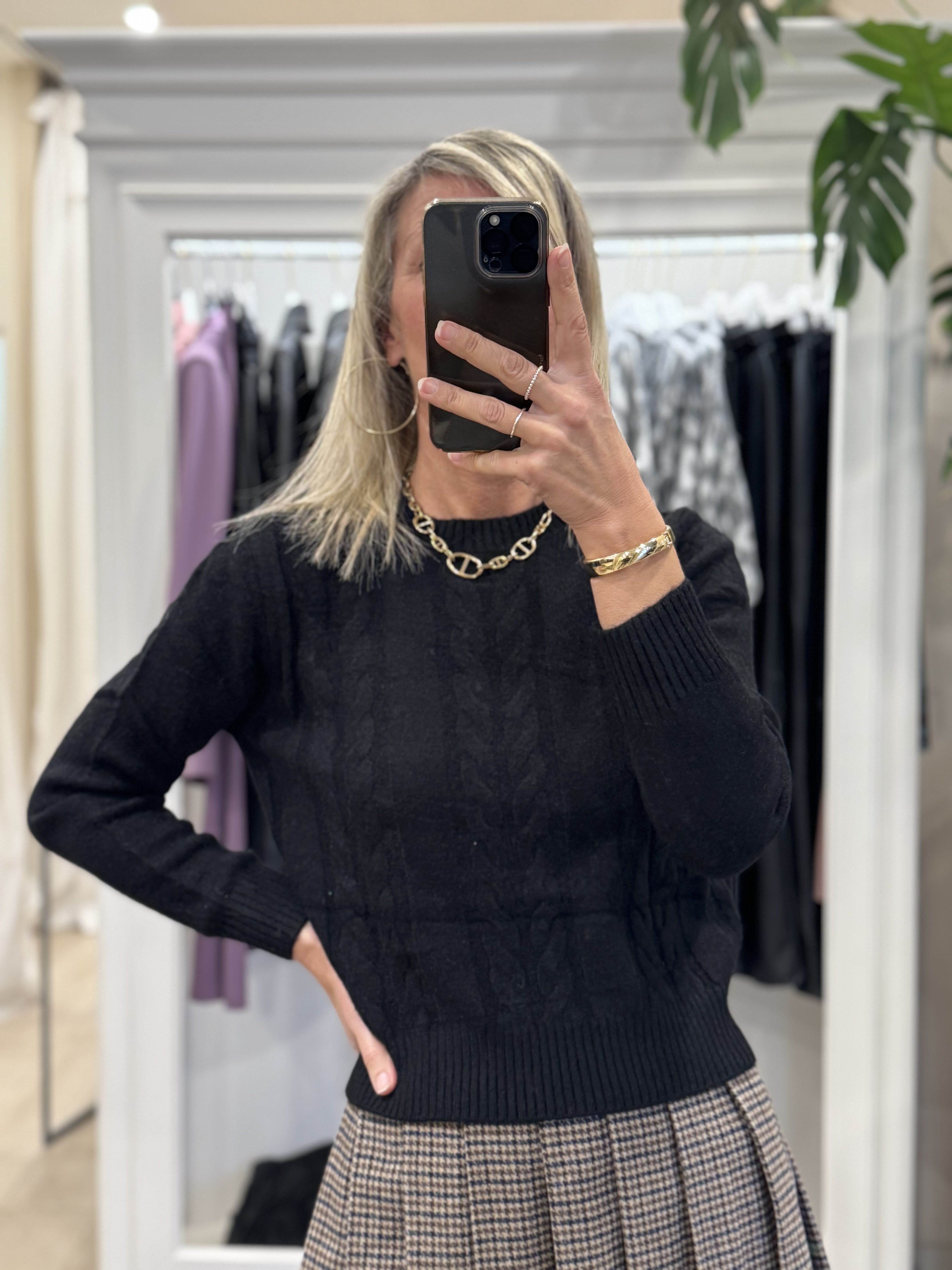 Maglia Trecce Slim