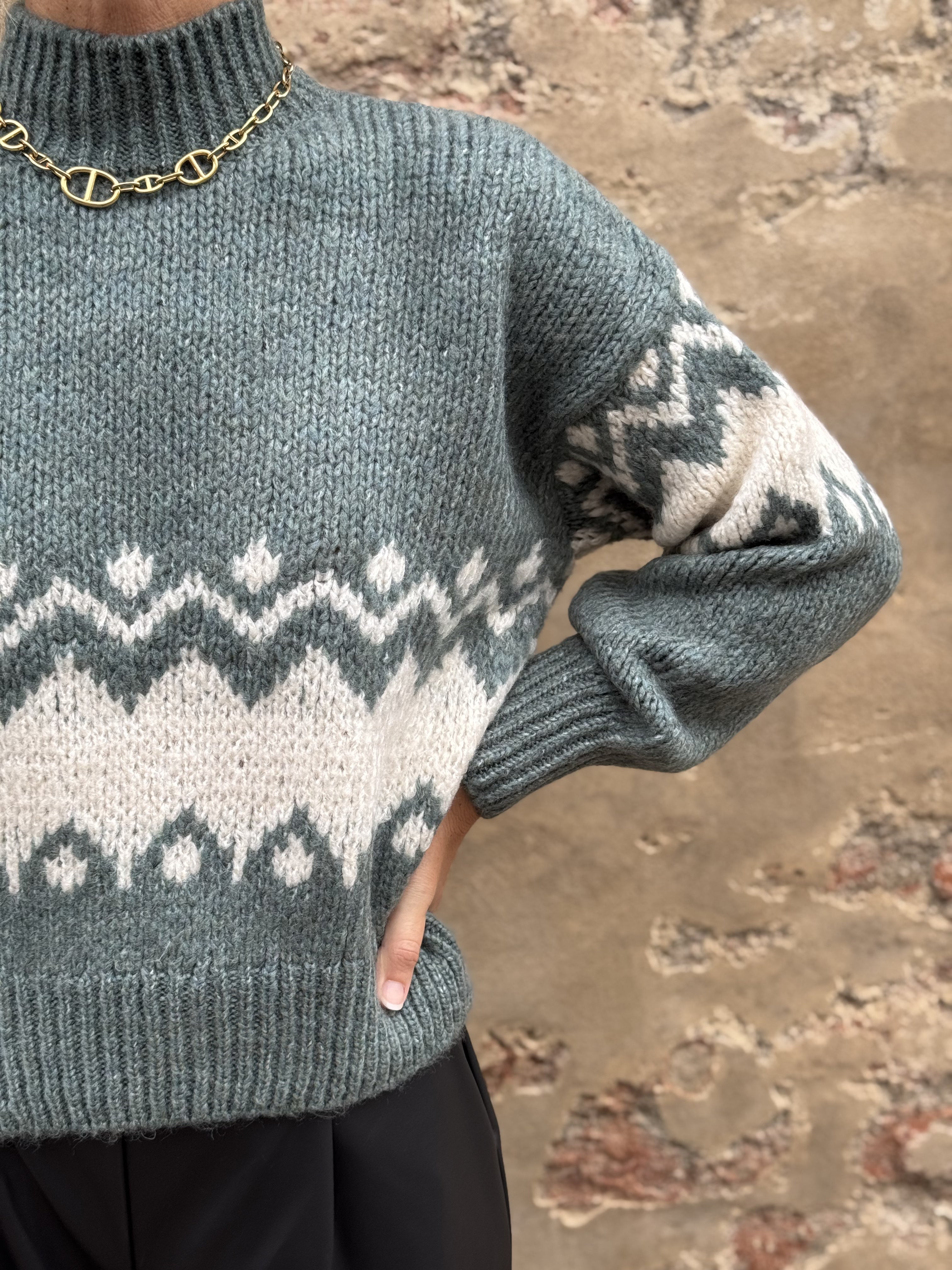 Maglione Lupetto Greca