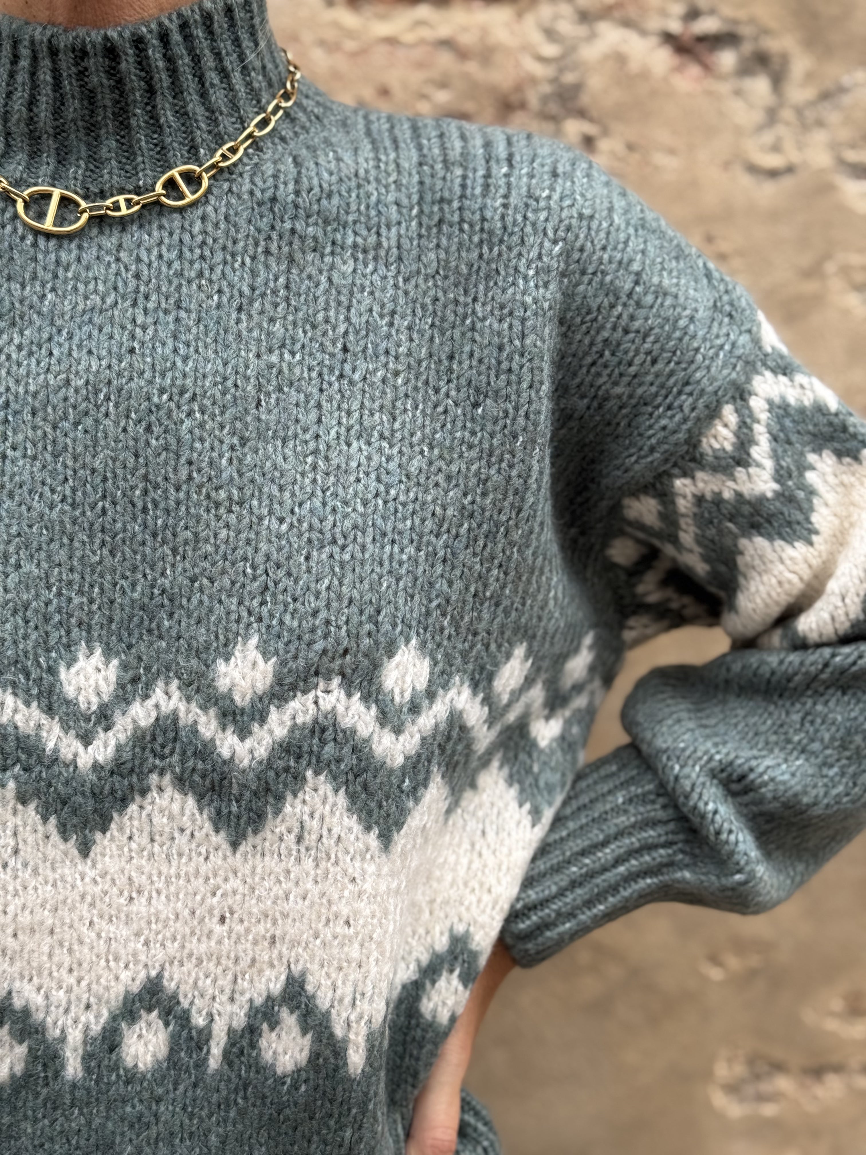 Maglione Lupetto Greca