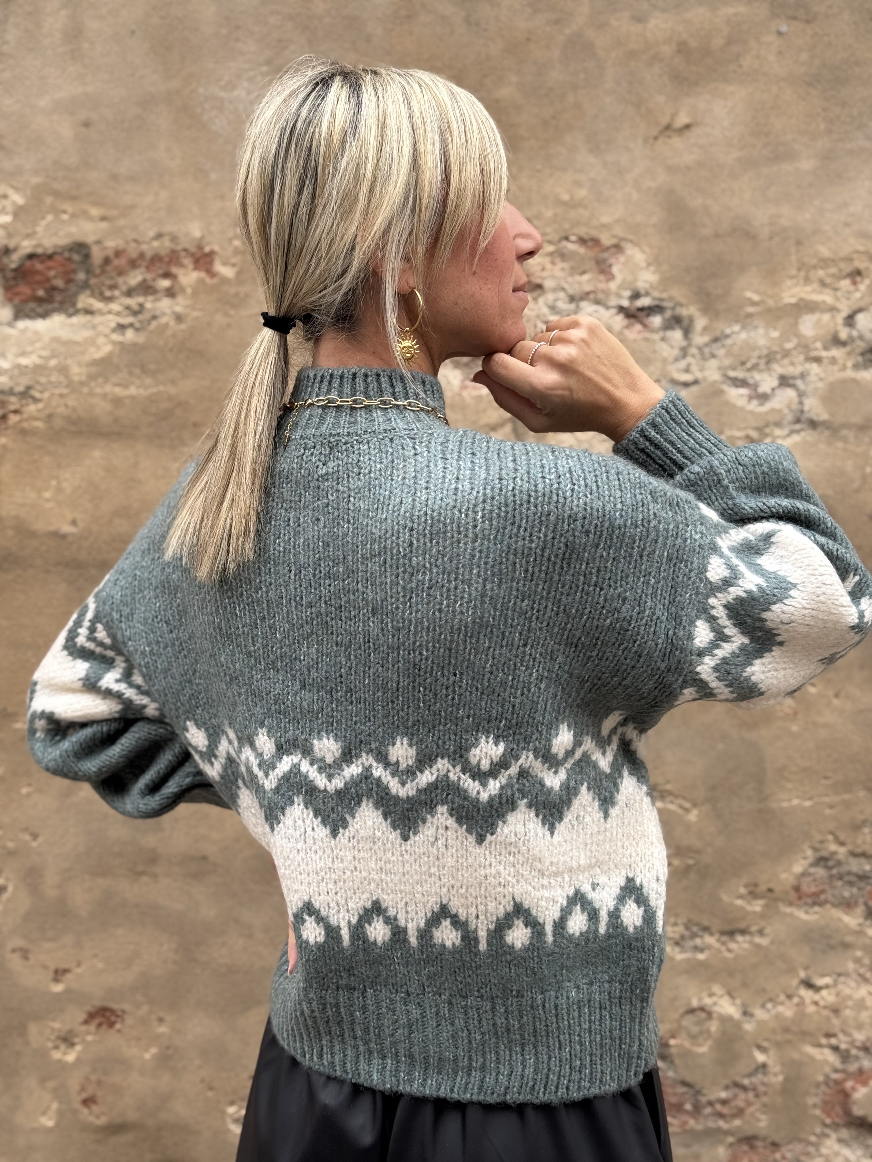 Maglione Lupetto Greca
