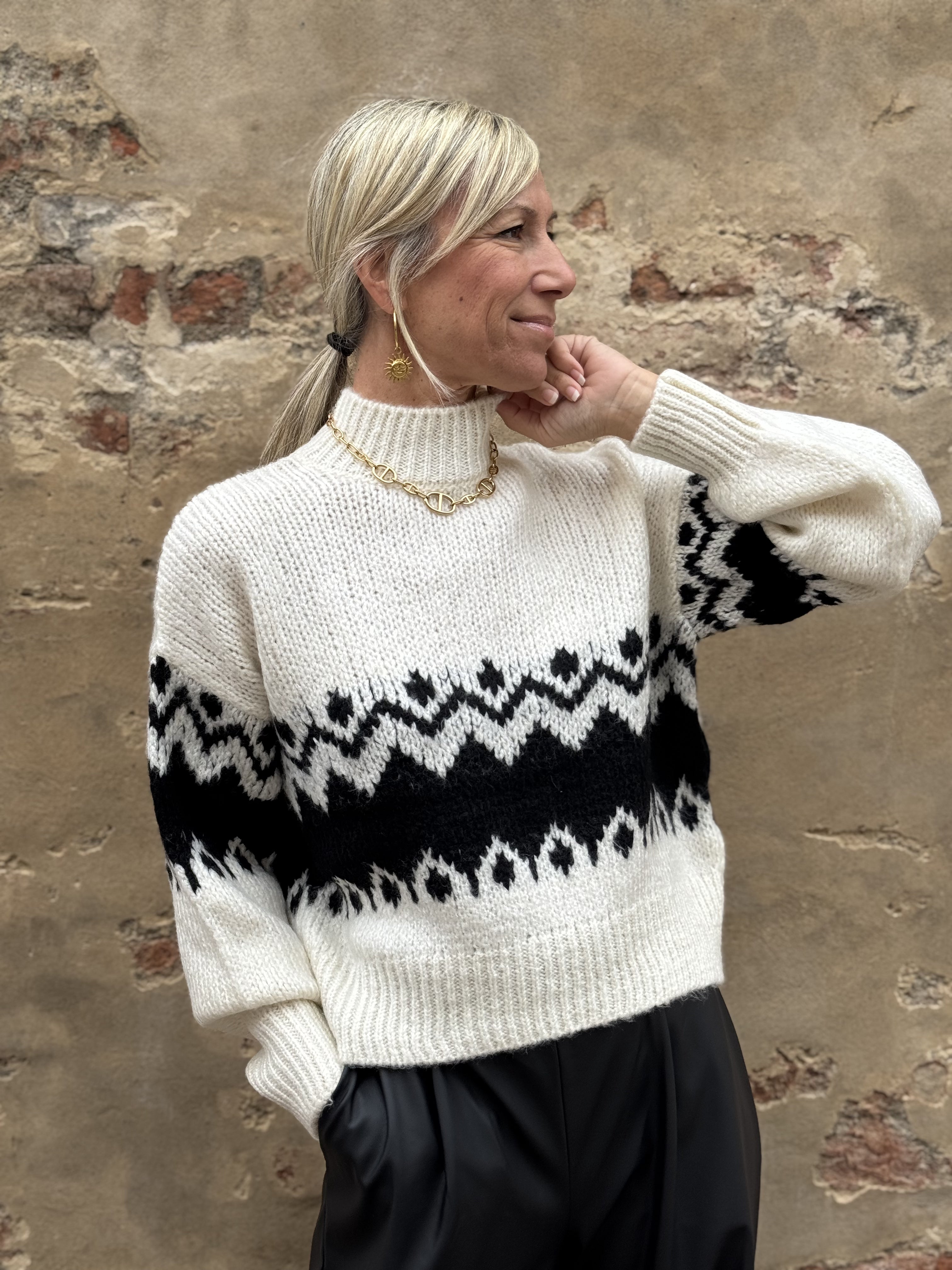 Maglione Lupetto Greca