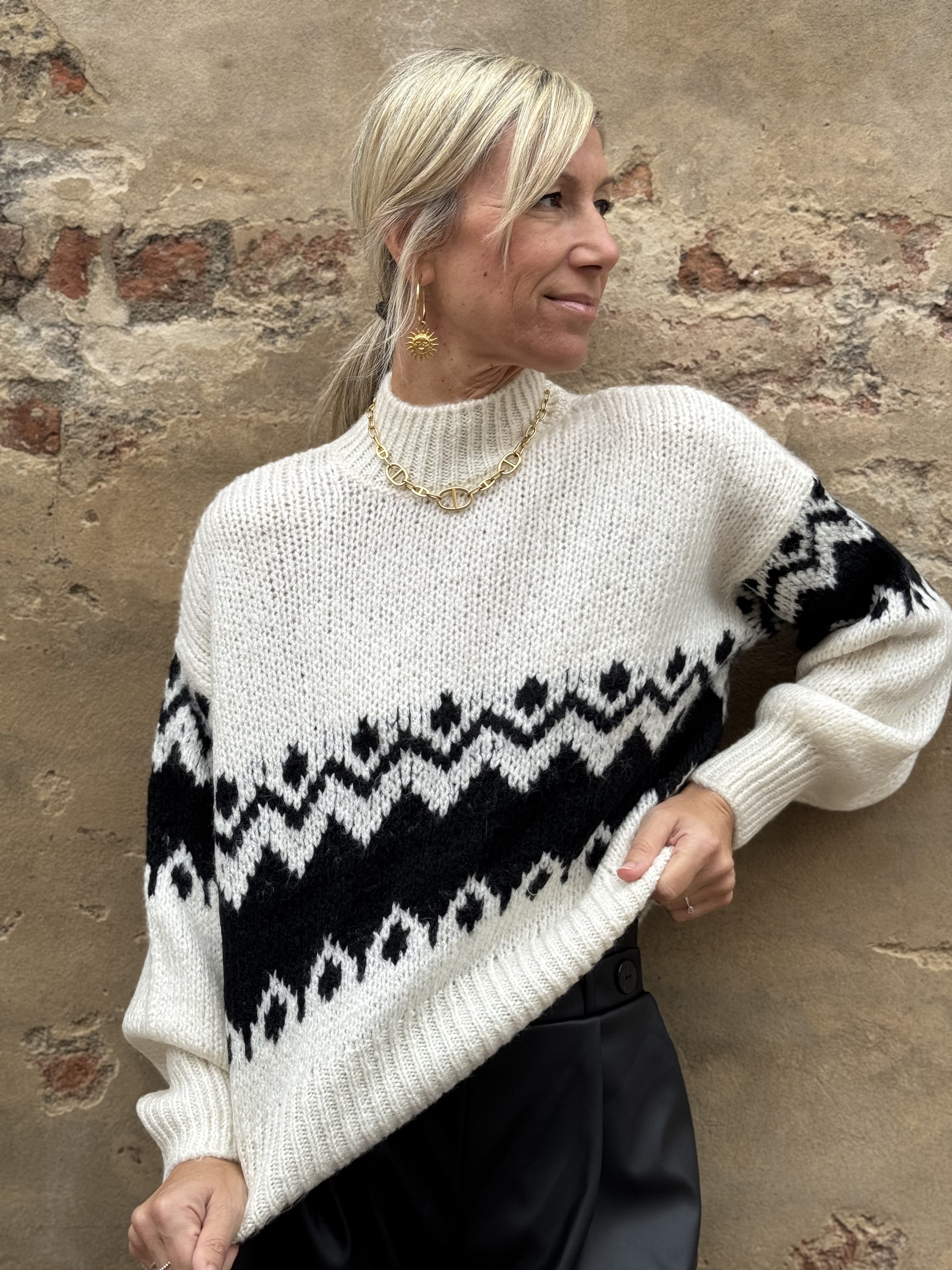 Maglione Lupetto Greca