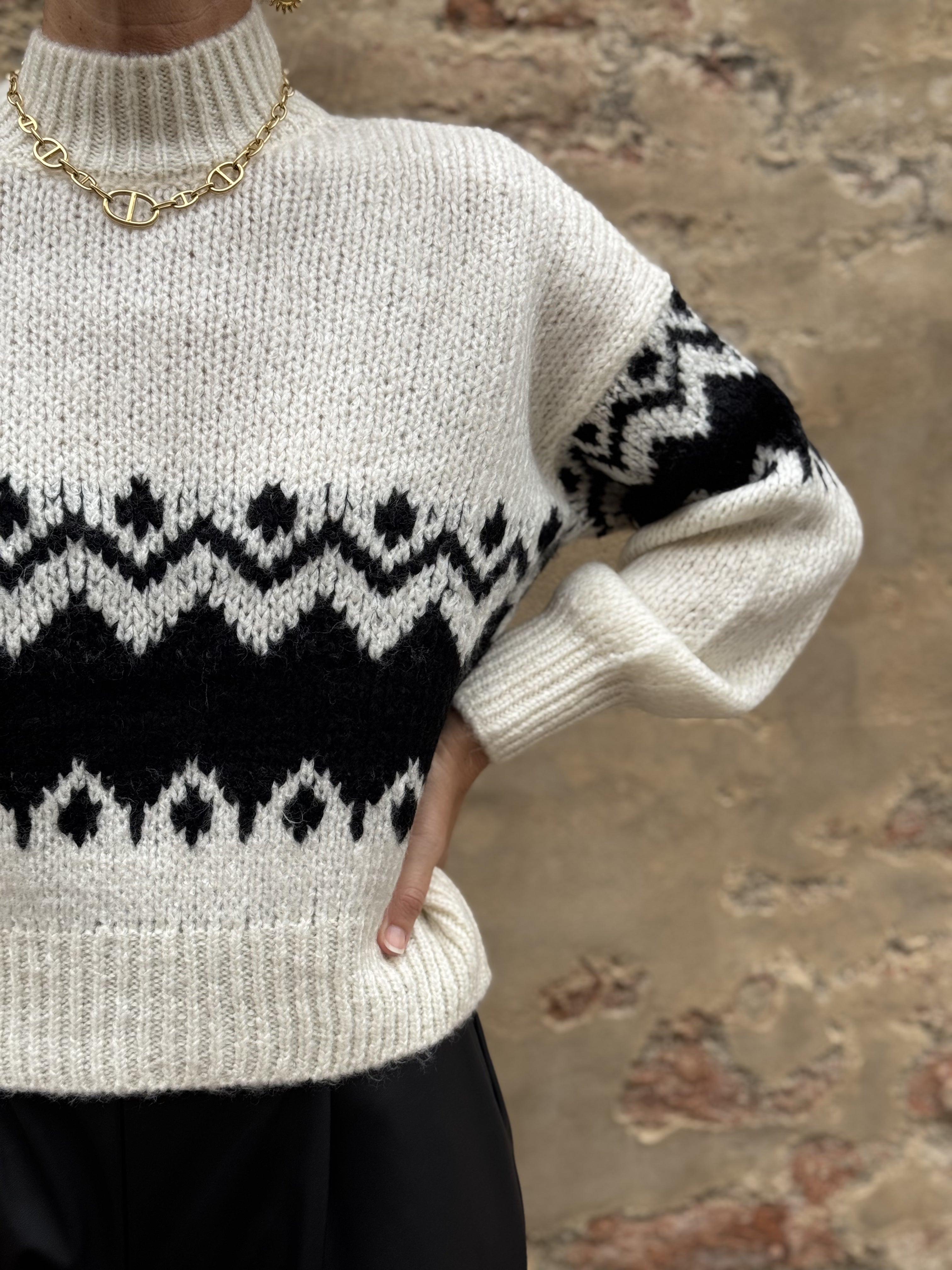 Maglione Lupetto Greca