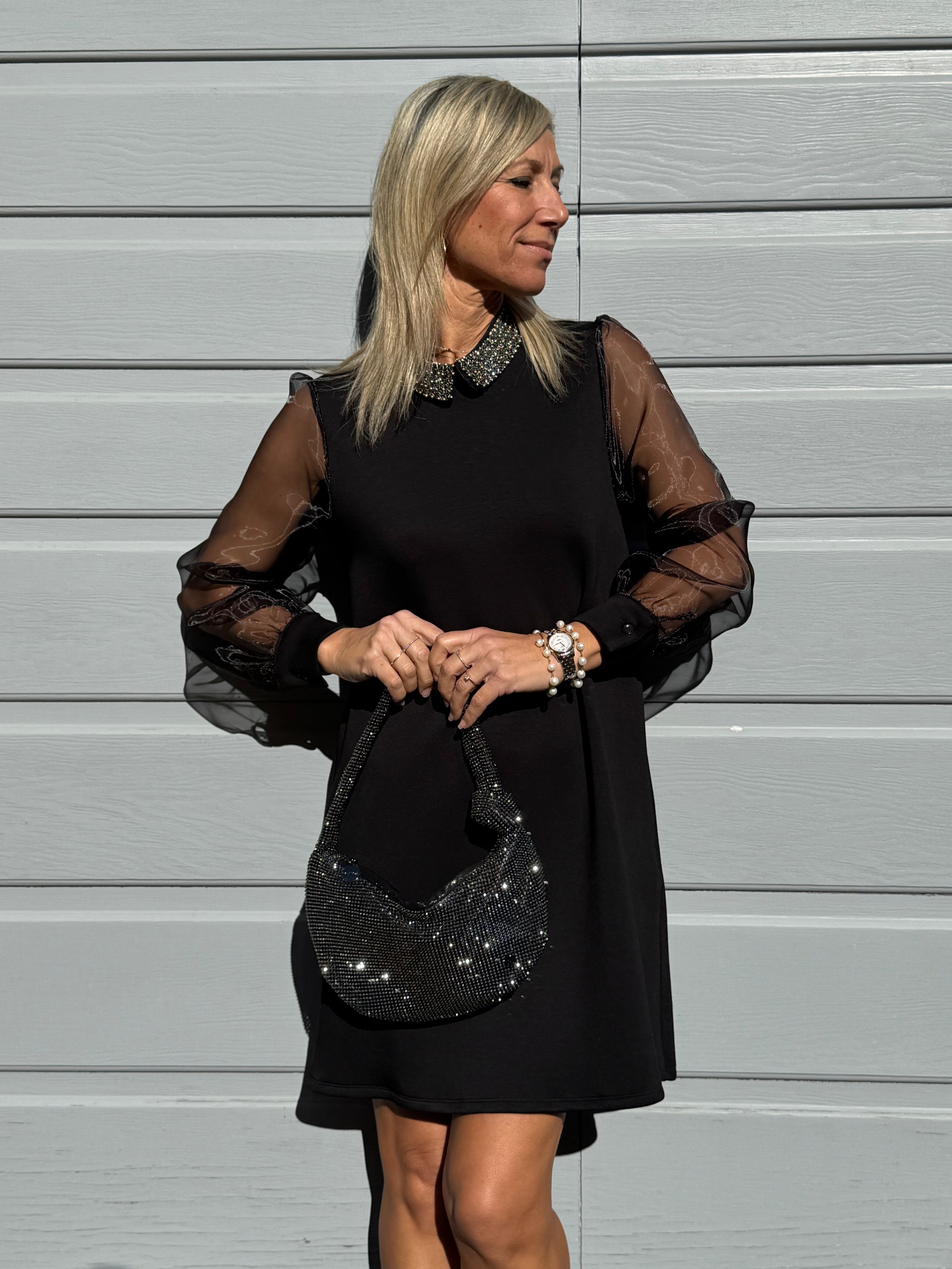 Abito colletto perline mimì