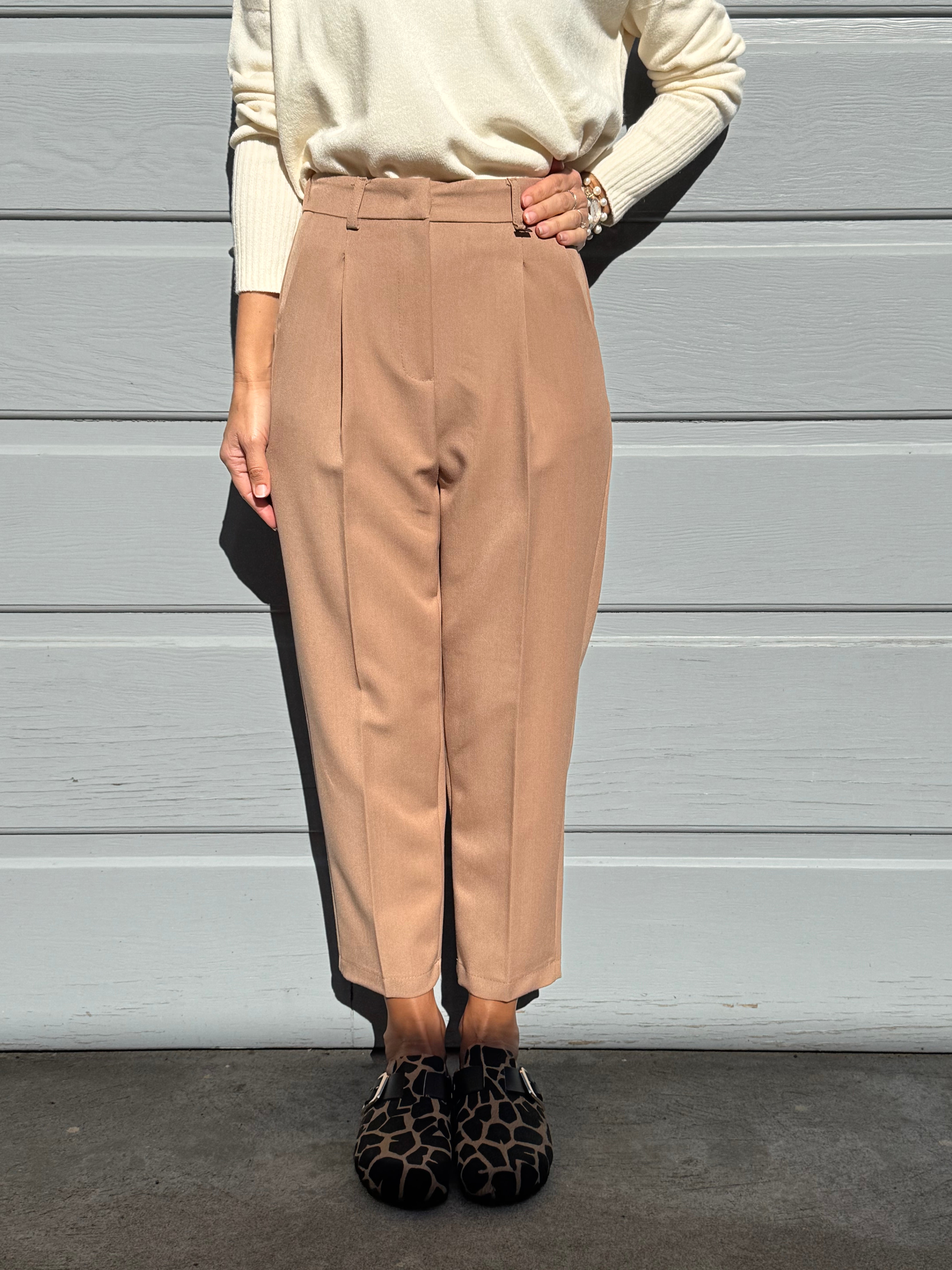 Pantalone sigaretta con elastico artigli