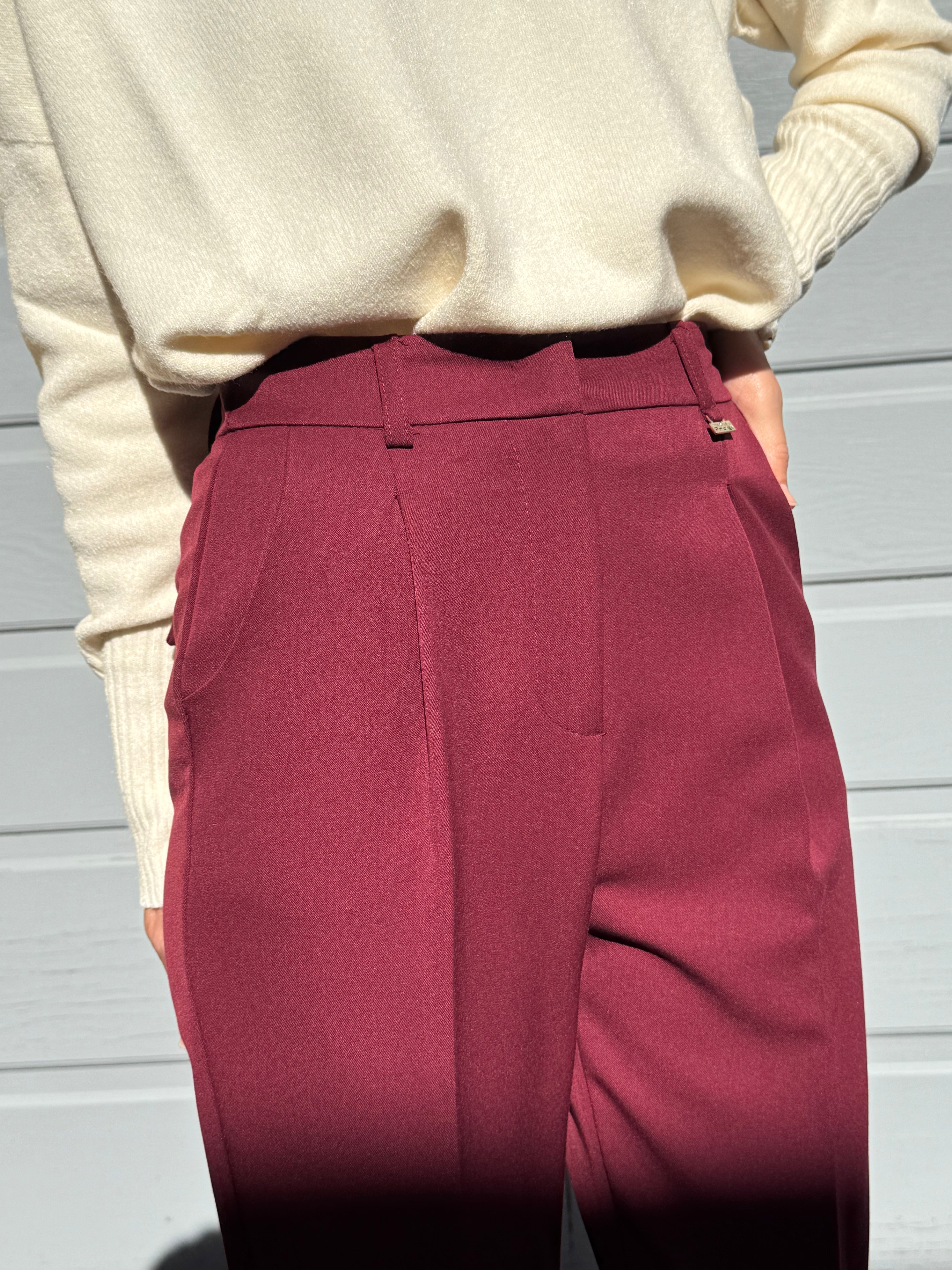 Pantalone sigaretta con elastico artigli