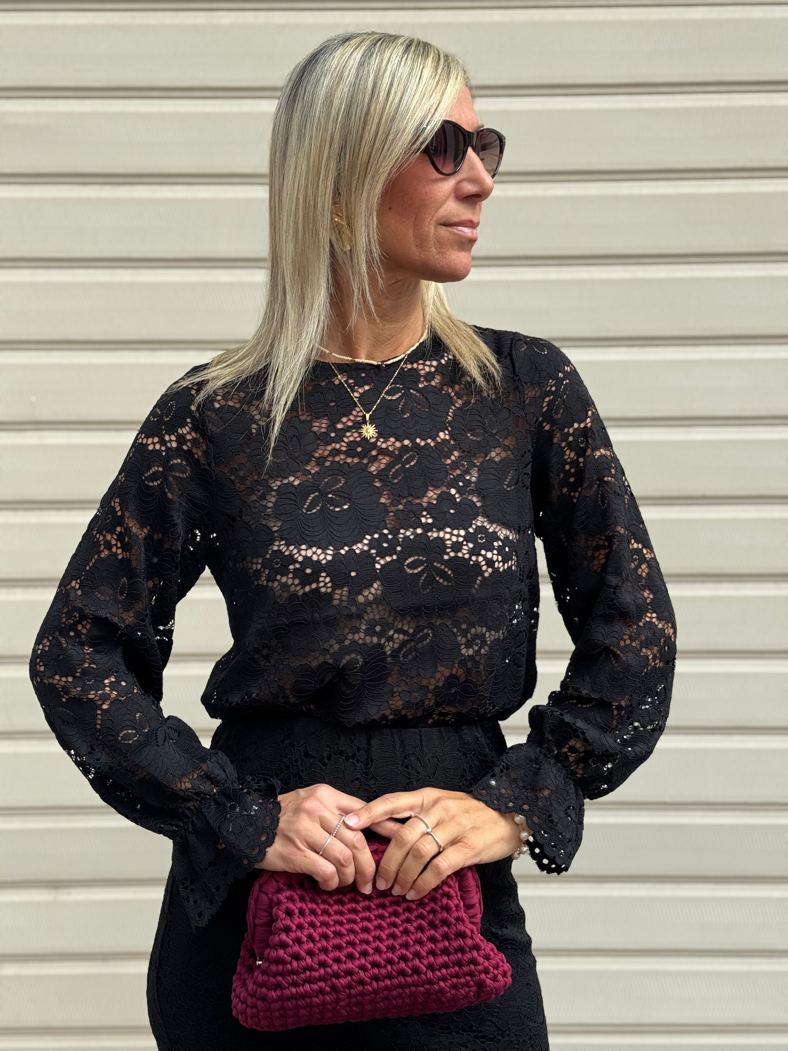 Blusa pizzo