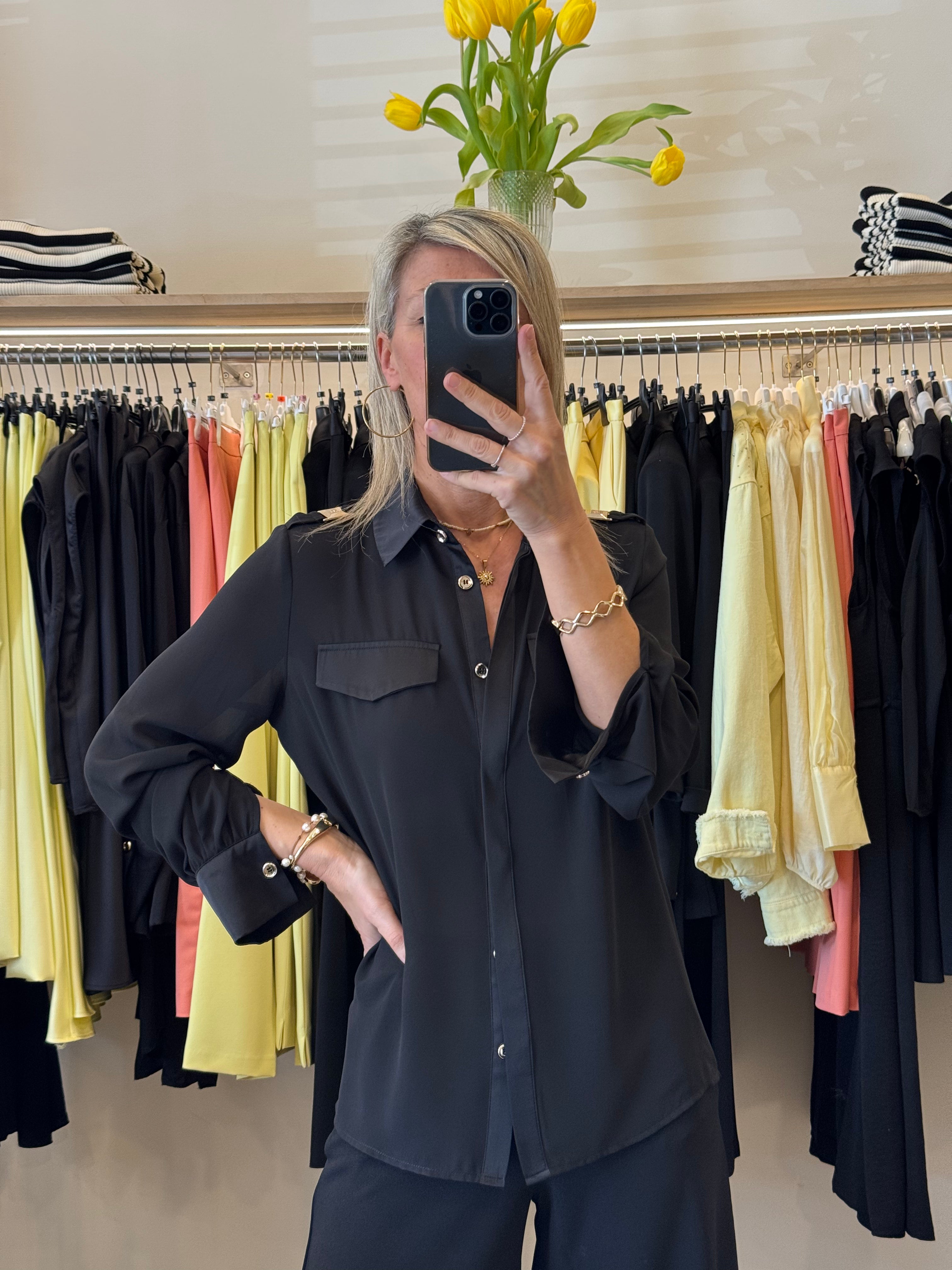 Camicia Inserti Raso e Mostrine