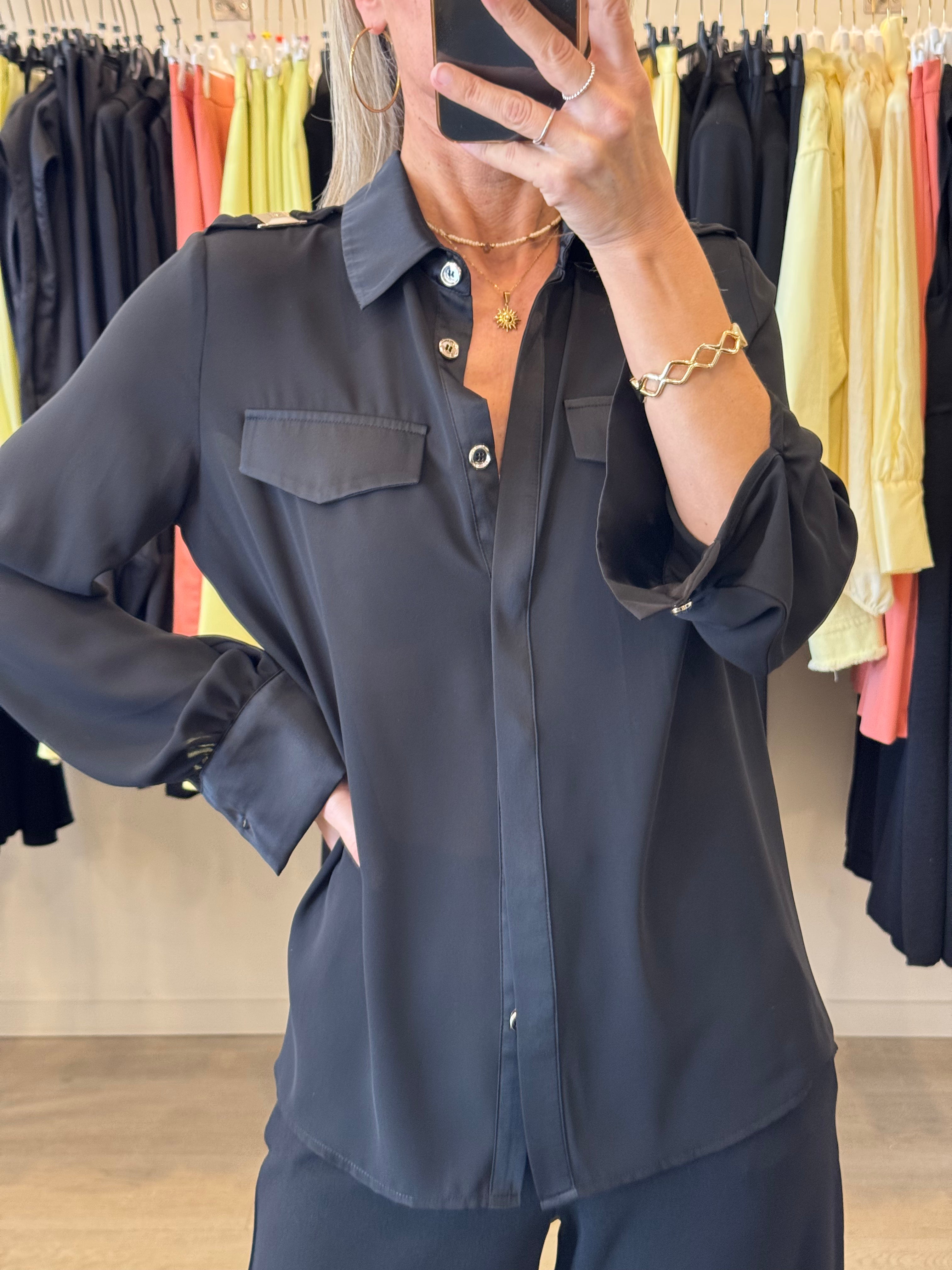 Camicia Inserti Raso e Mostrine