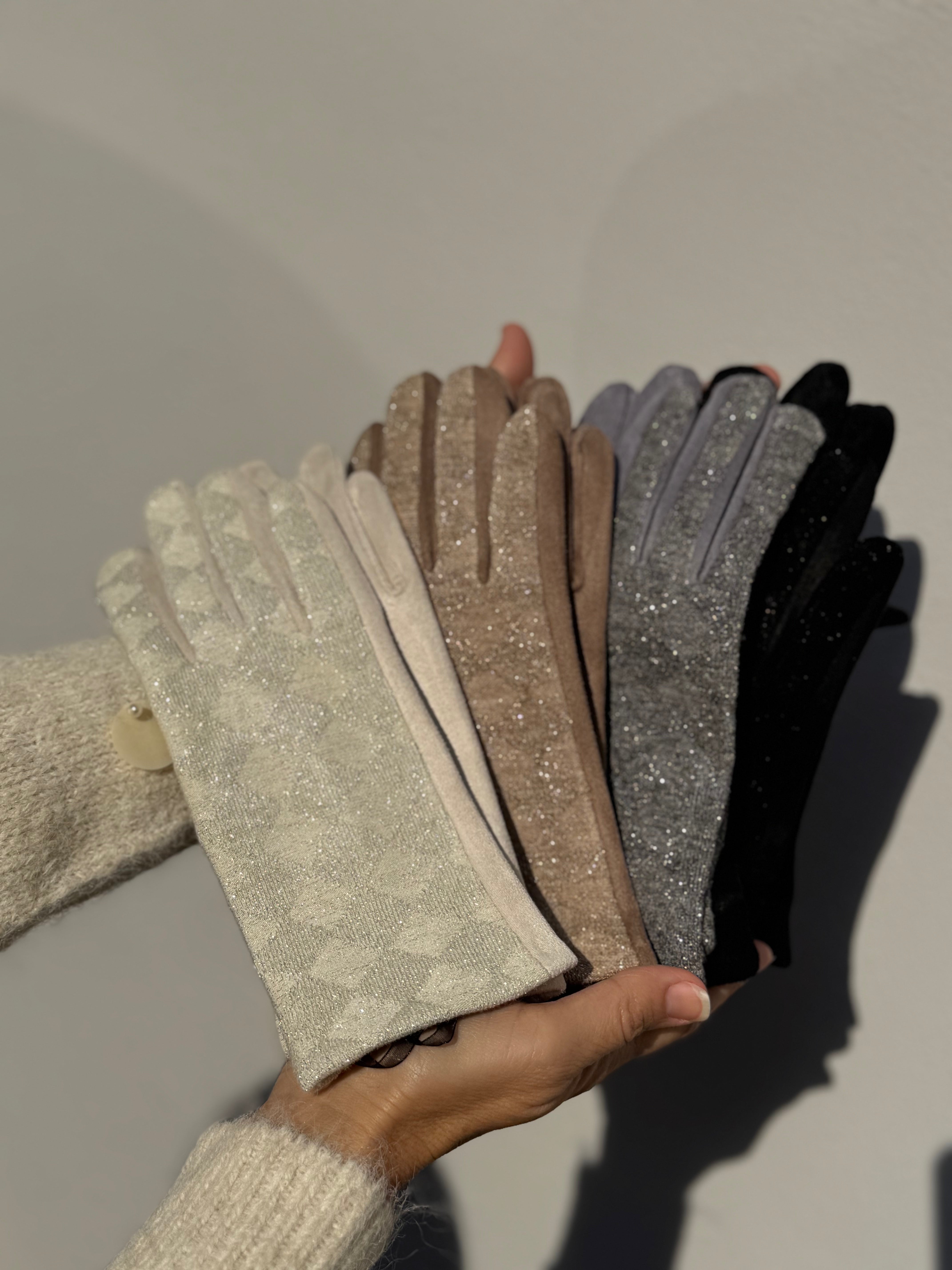 Guanti rombi glitter mimì