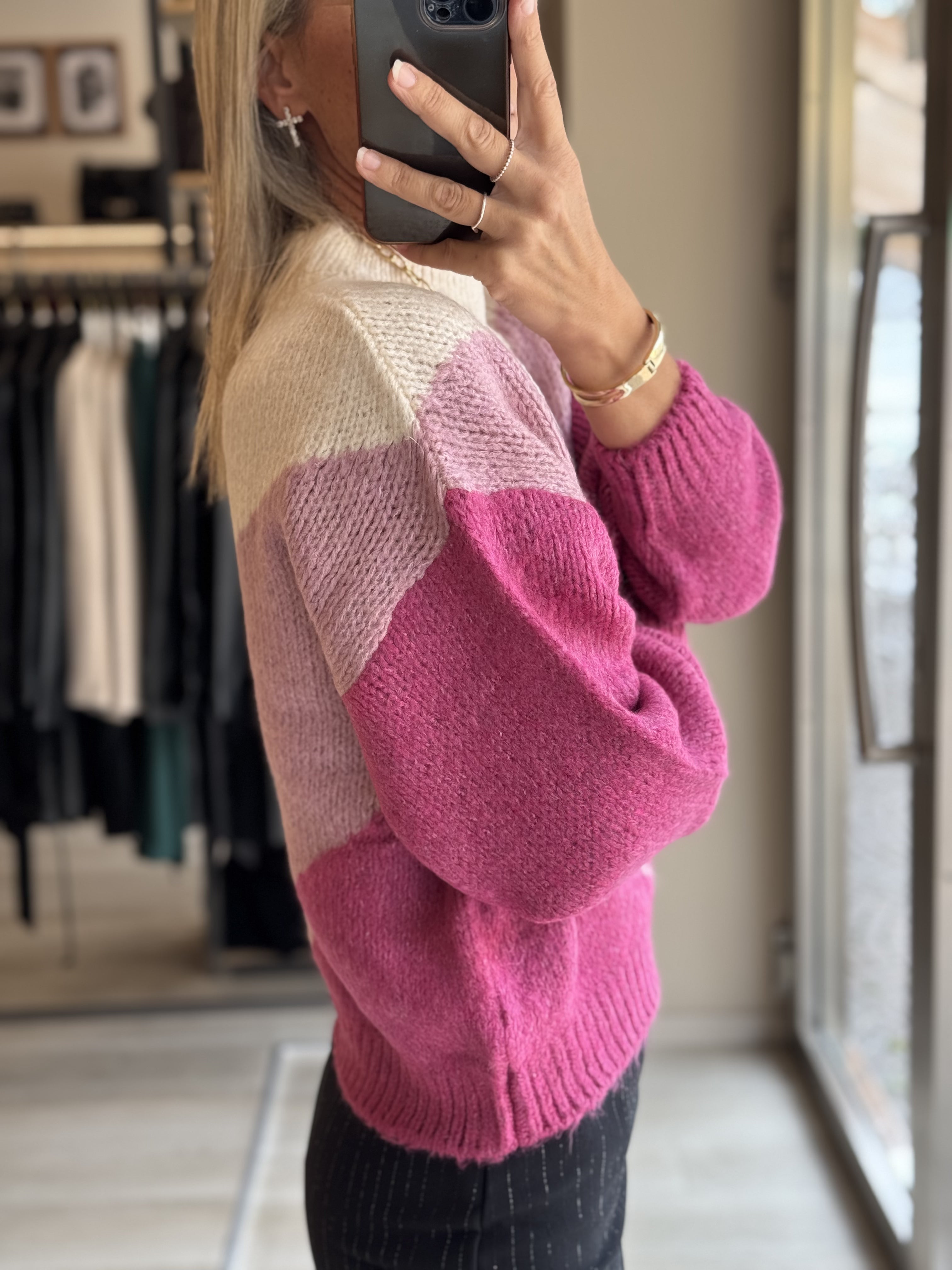 Maglione Color Block