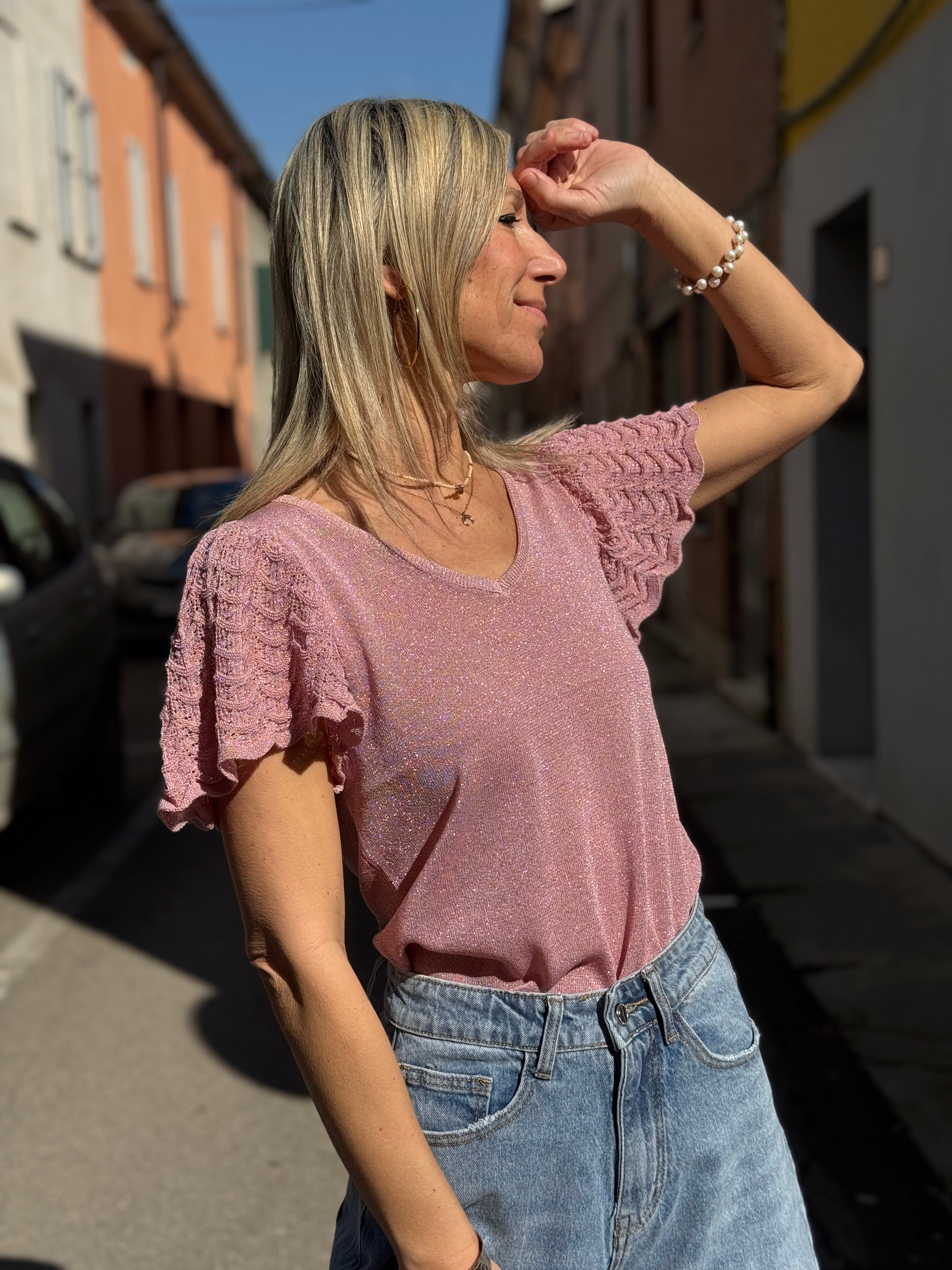 Maglia manica farfalla artigli