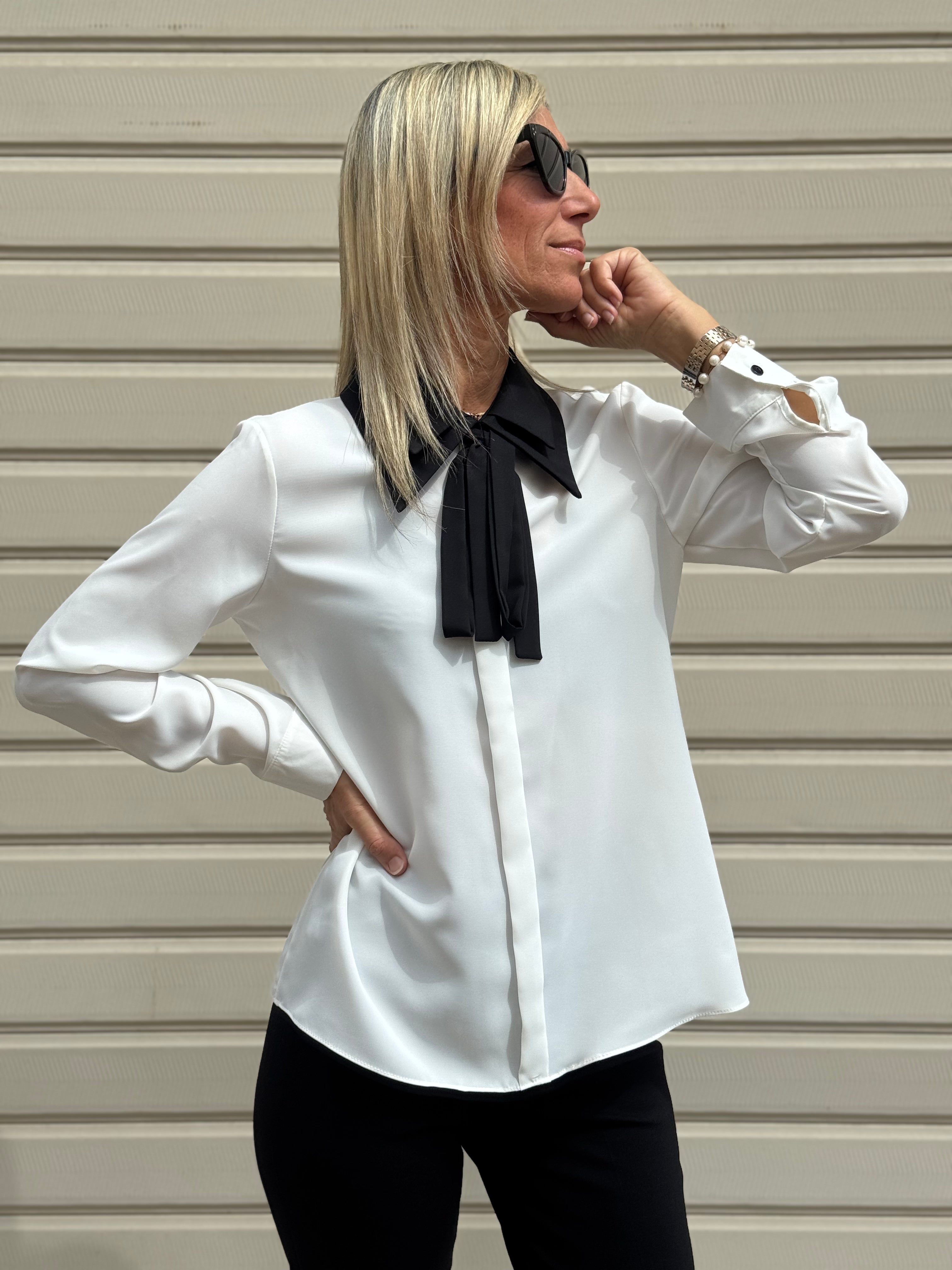 Camicia doppio colletto mimì