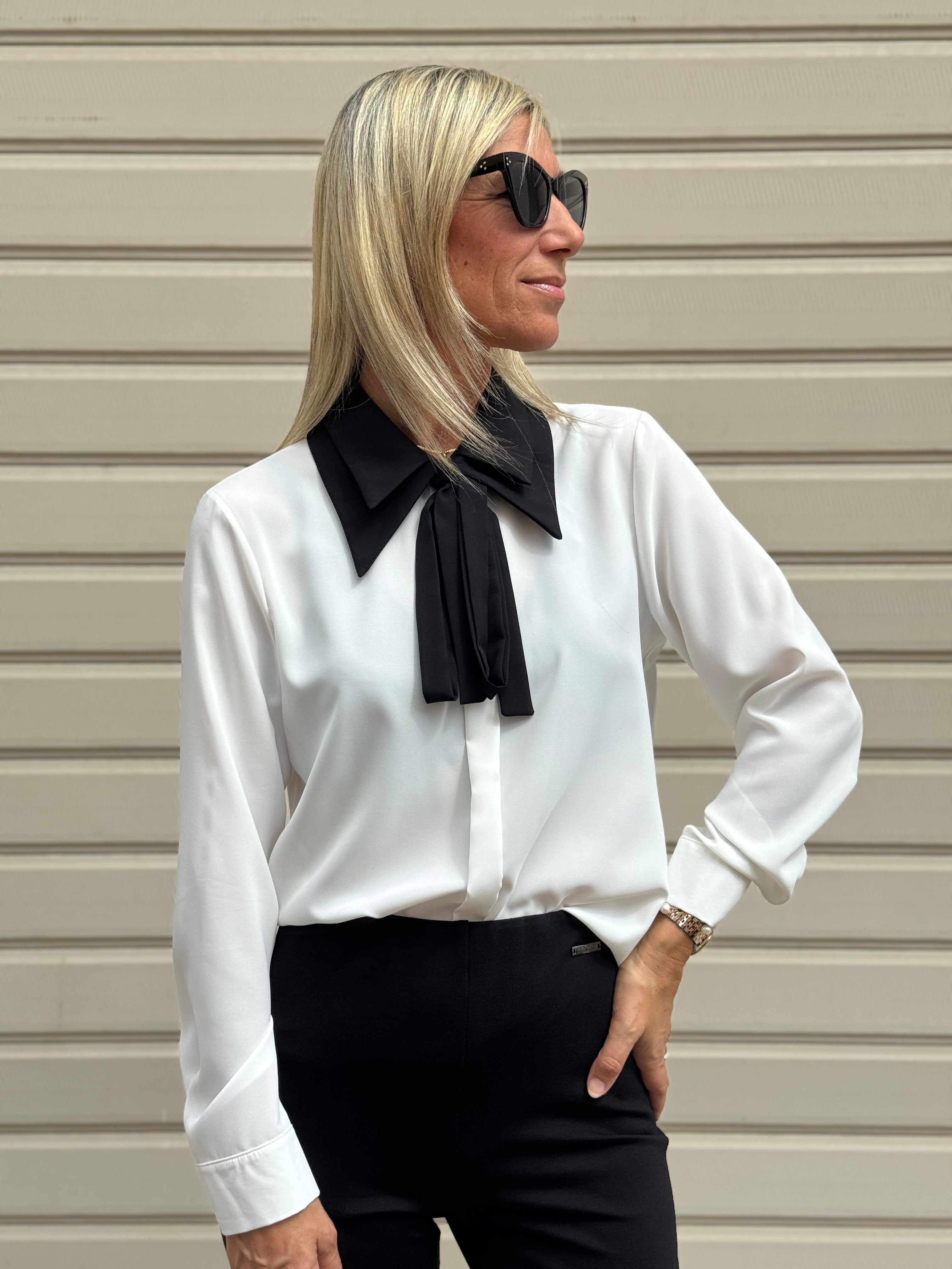 Camicia doppio colletto mimì