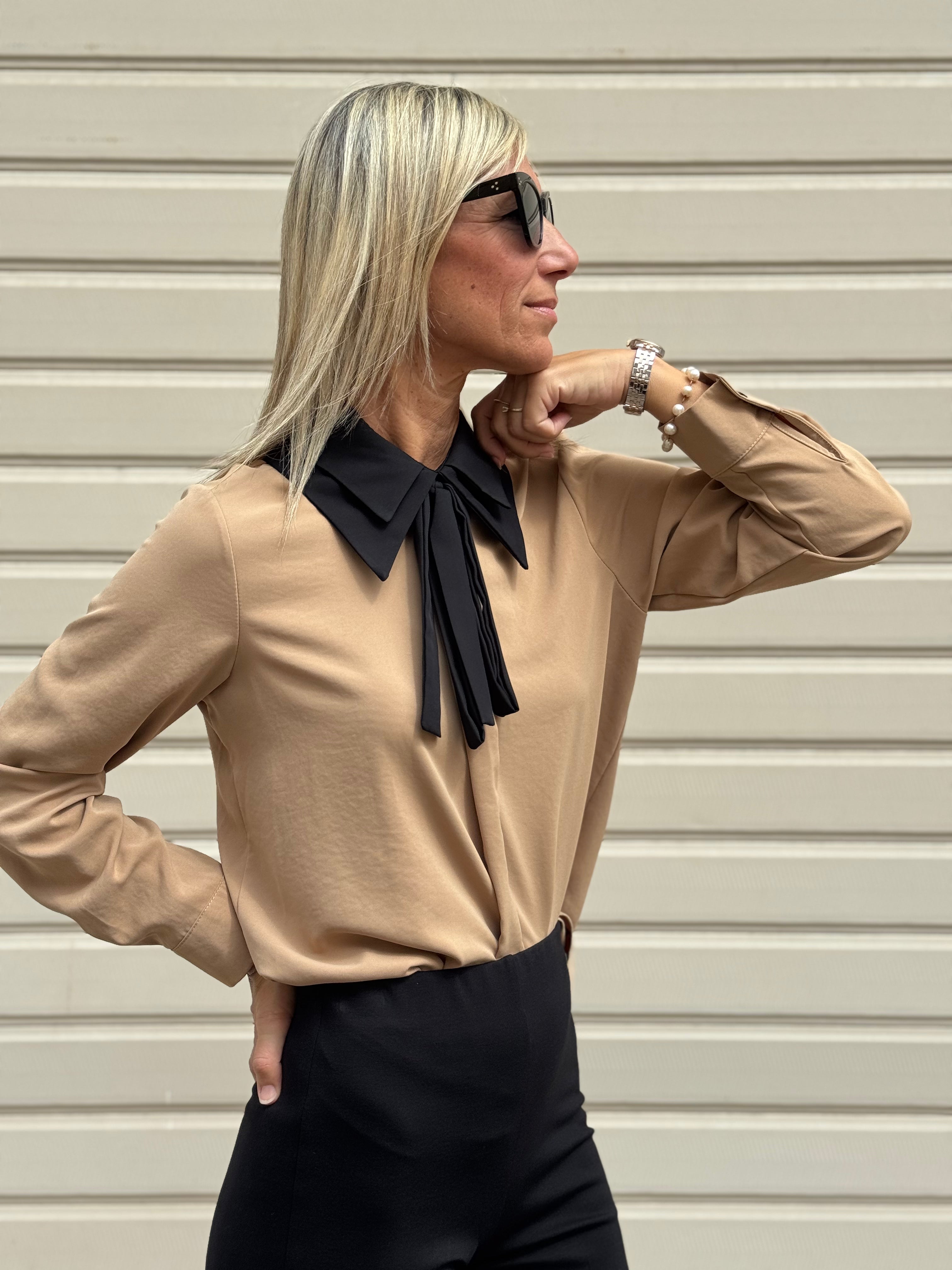Camicia doppio colletto mimì