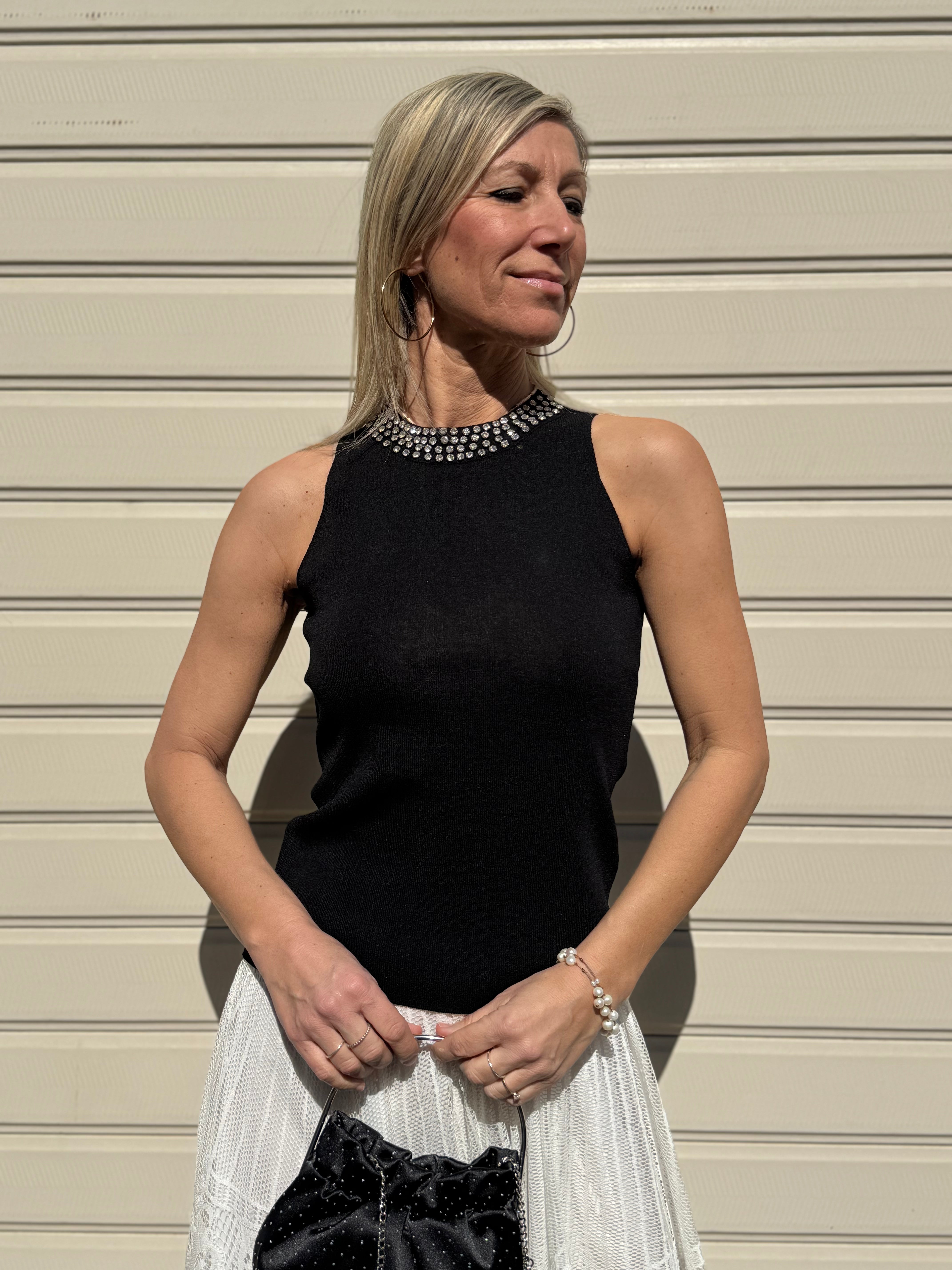 Canotta strass artigli